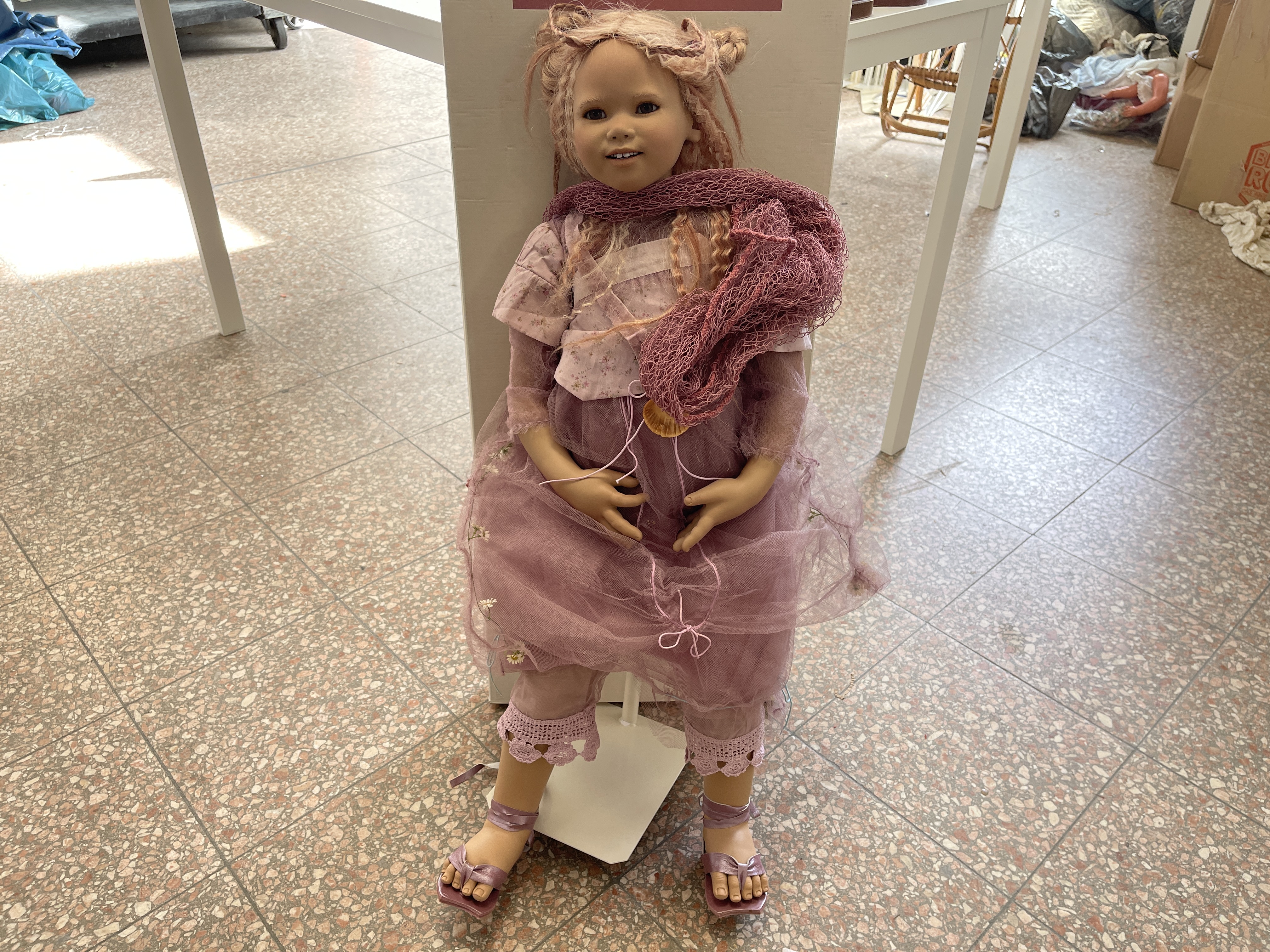 Annette Himstedt Puppe Vinyl 88 cm. Top Zustand