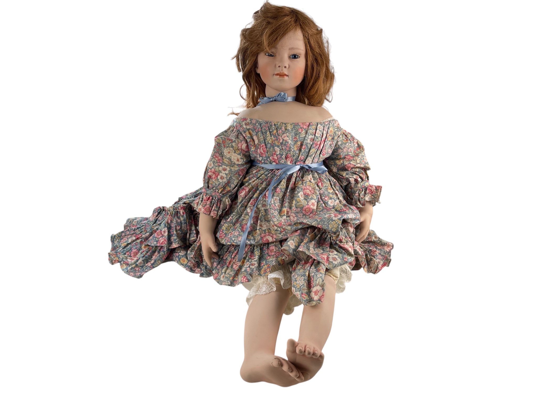 Künstlerpuppe Rotraut Schrott Vinyl Puppe 85 cm. Defekt 