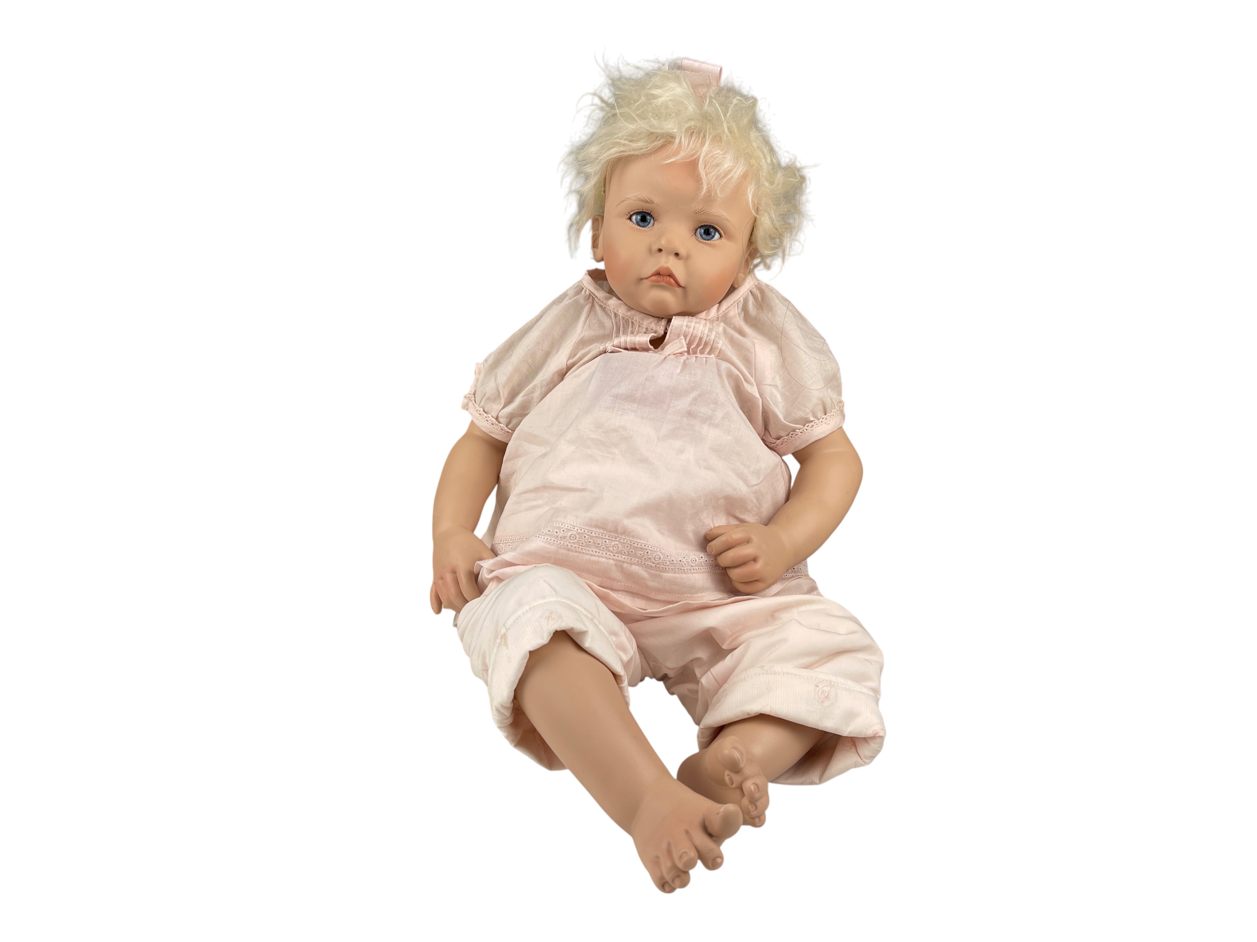 Hildegard Günzel Künstlerpuppe Vinyl Puppe 53 cm . Top Zustand