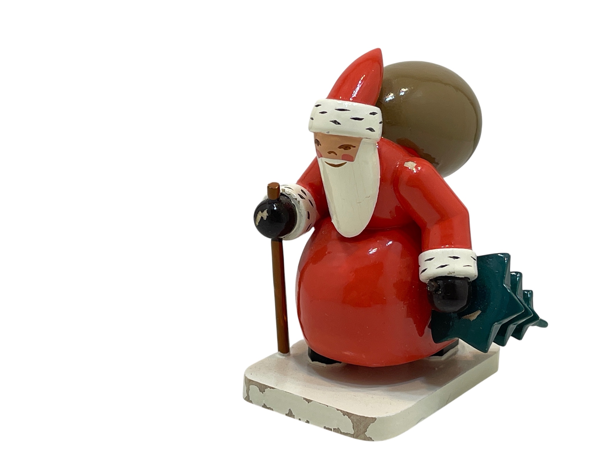Wendt und Kühn Erzgebirge Figur Weihnachtsmann 7,5 cm. Zustand siehe Fotos