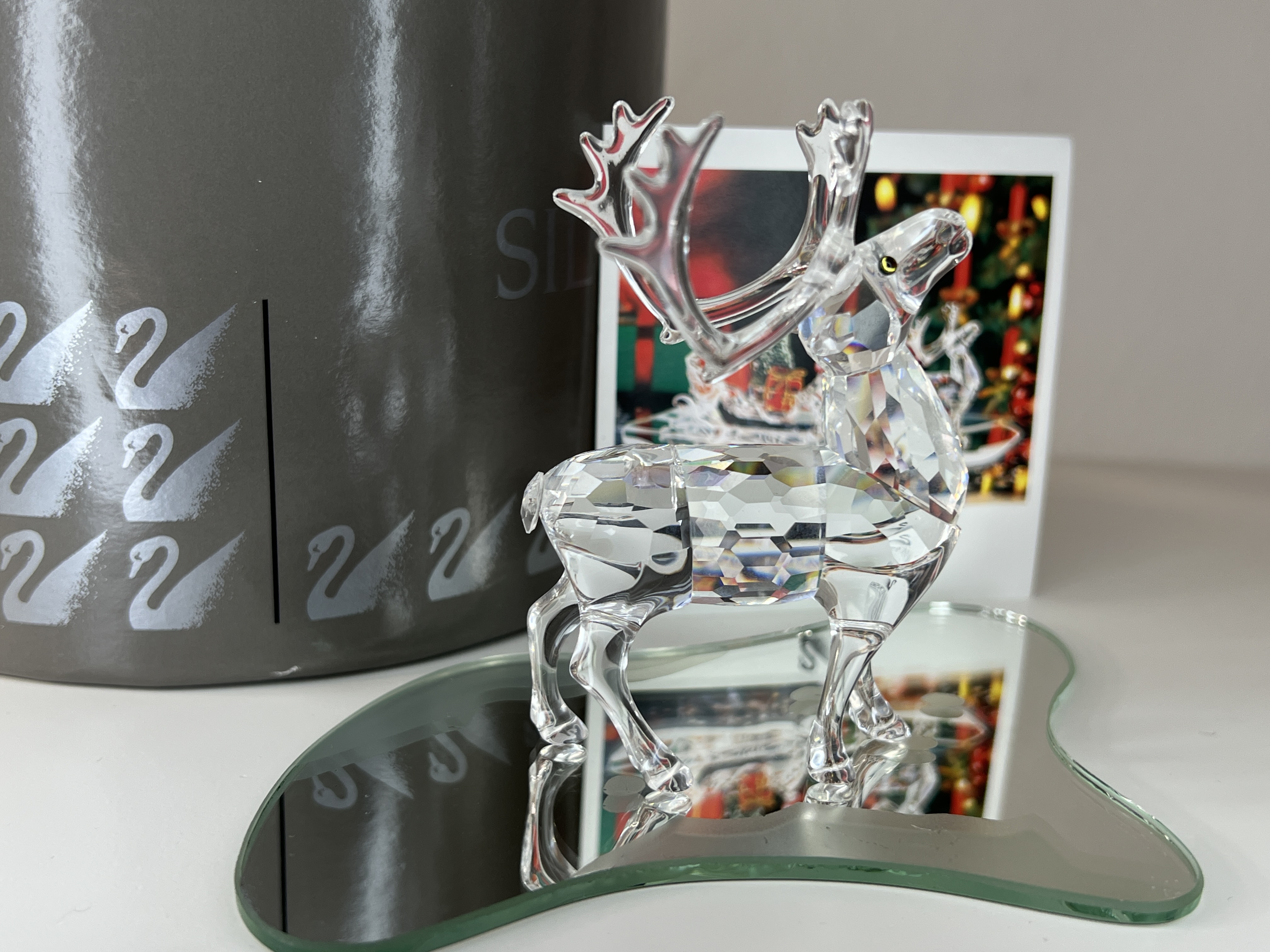 Swarovski Figur Kristall 214821 Rentier 8,5 cm. Ovp + Zertifikat - Top Zustand 