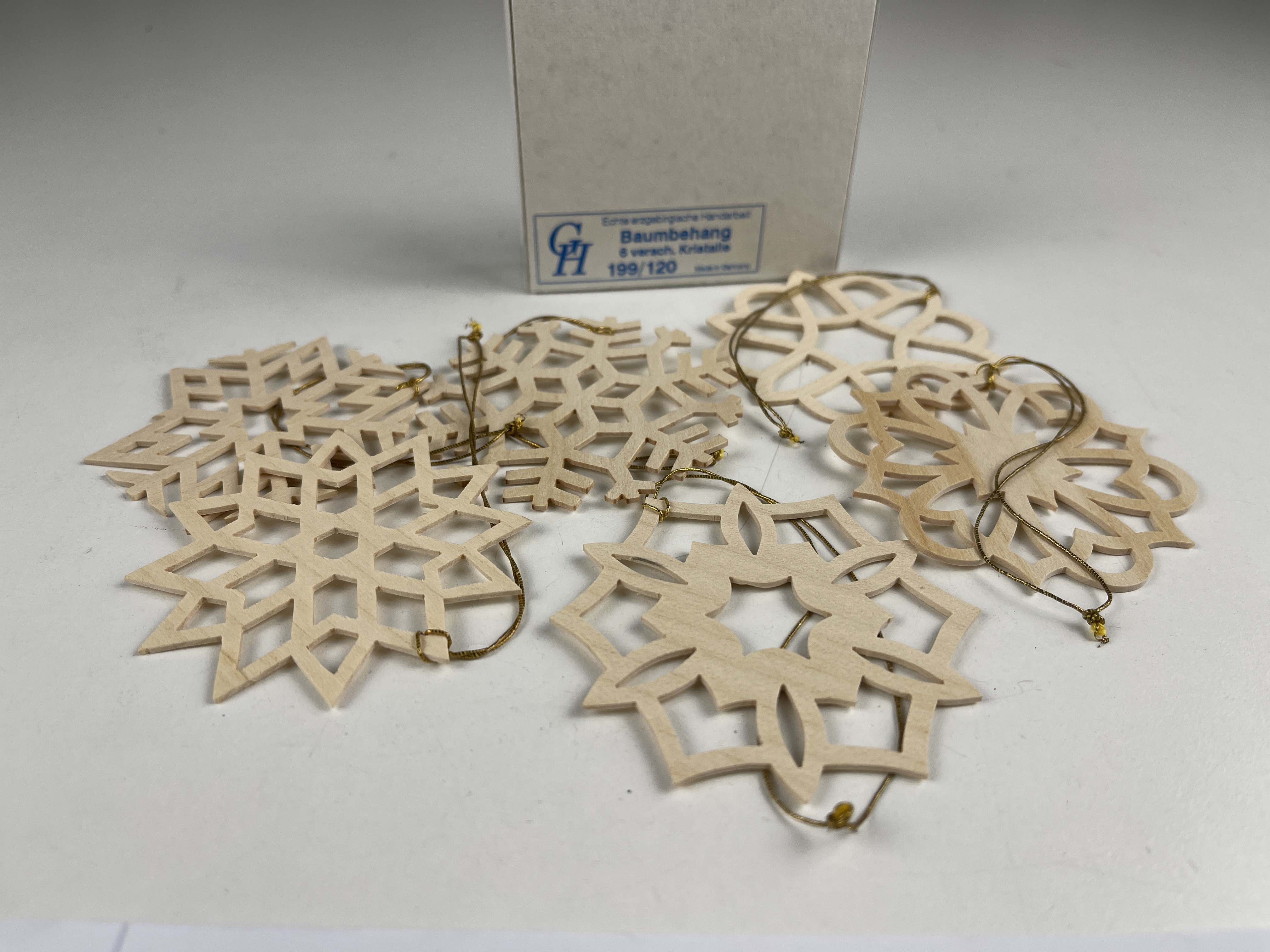 Erzgebirge Figur Ornament 6 Stück je 7 cm. Top Zustand    