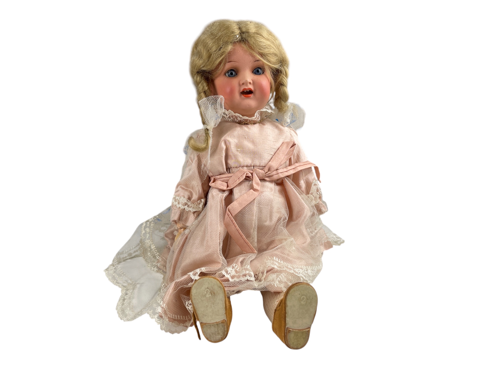 Künstlerpuppe Heubach Köppelsdorf Puppe 35 cm. Zustand Siehe Fotos