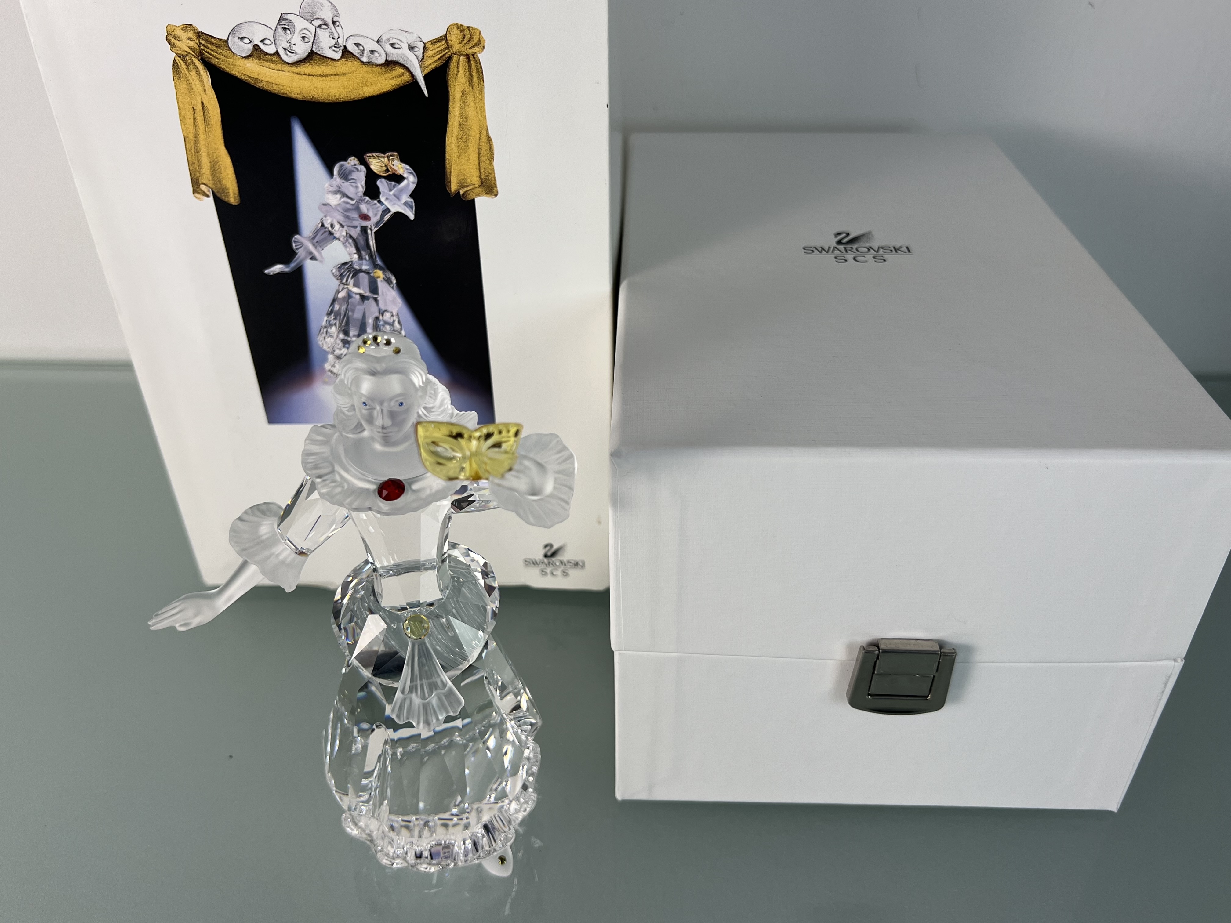 Swarovski Figur 242032 Jahresfigur 2000 Columbine 17 cm mit Ovp & Zertifikat. Top Zustand