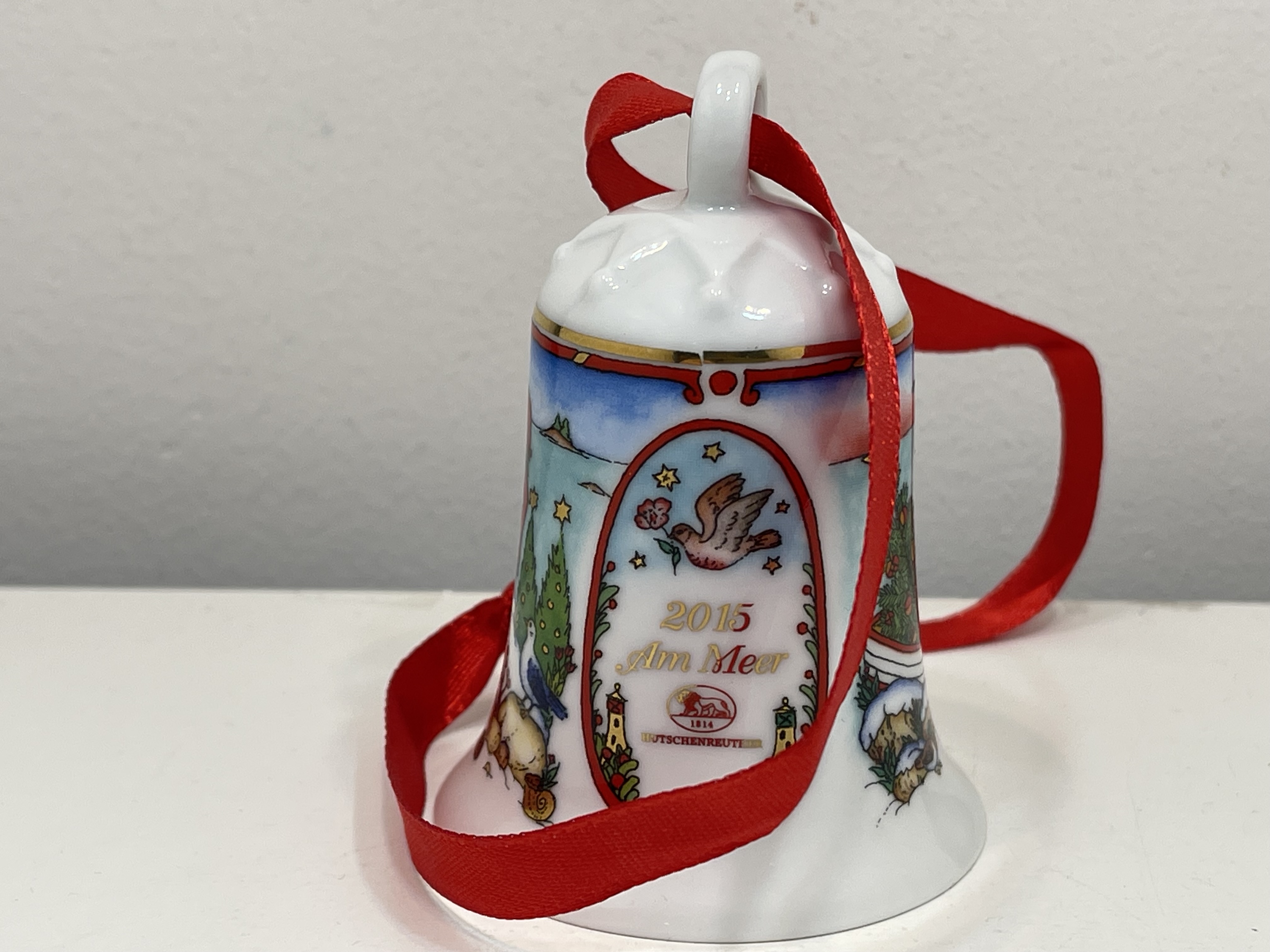  Hutschenreuther 2015 Weihnachtsglocke  7 cm. Top Zustand.    
