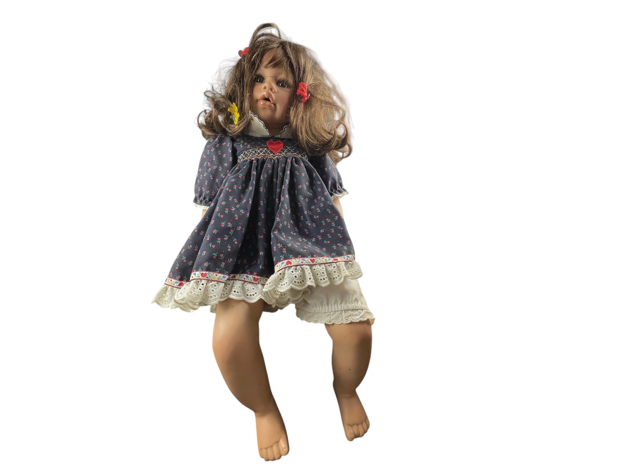 Monika Levenig Künstlerpuppe Vinyl Puppe 74 cm. leicht Schmutzig 