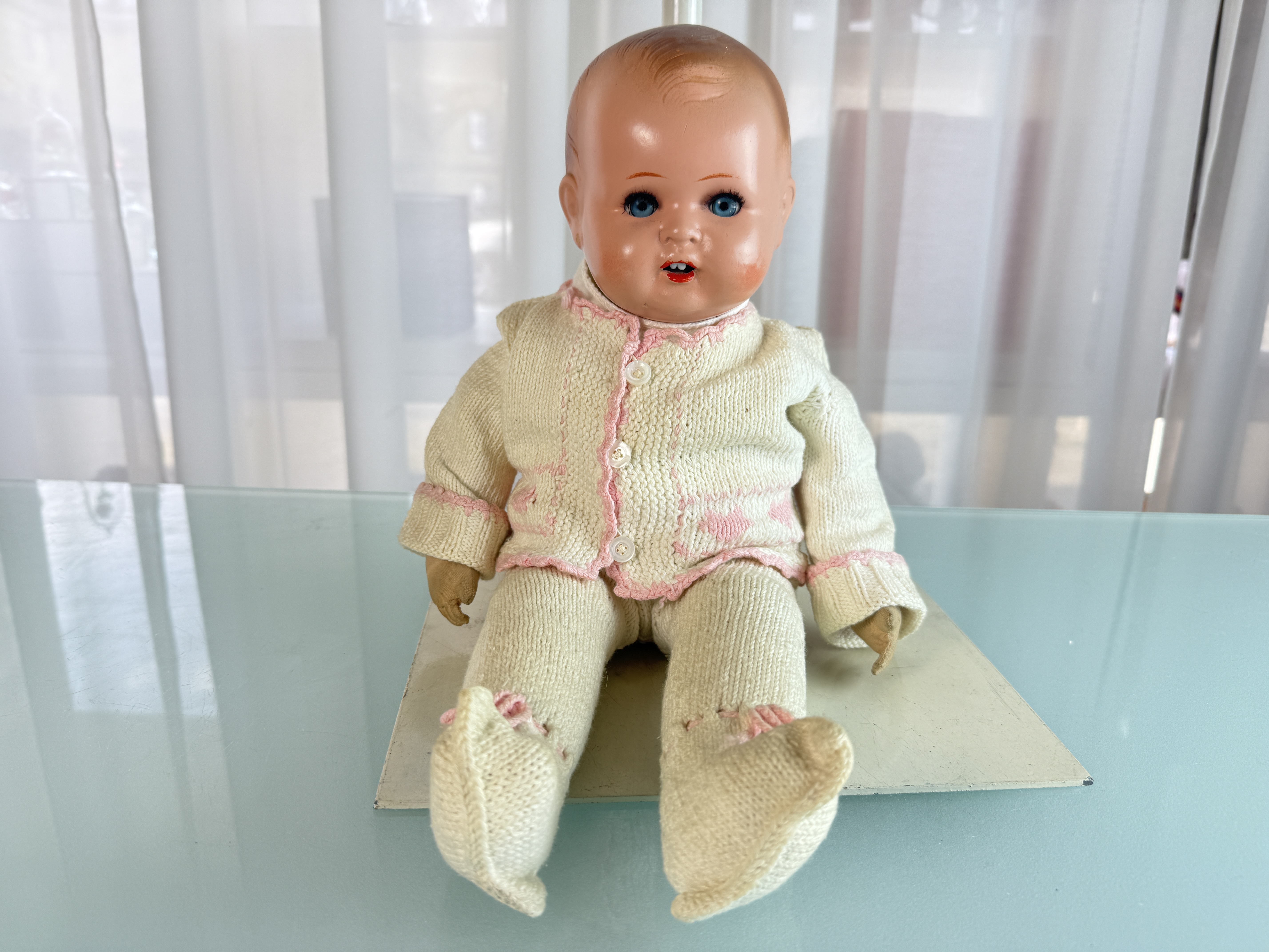 Künstlerpuppe Alte Sammler Puppe 41 cm Zustand Siehe Foto   