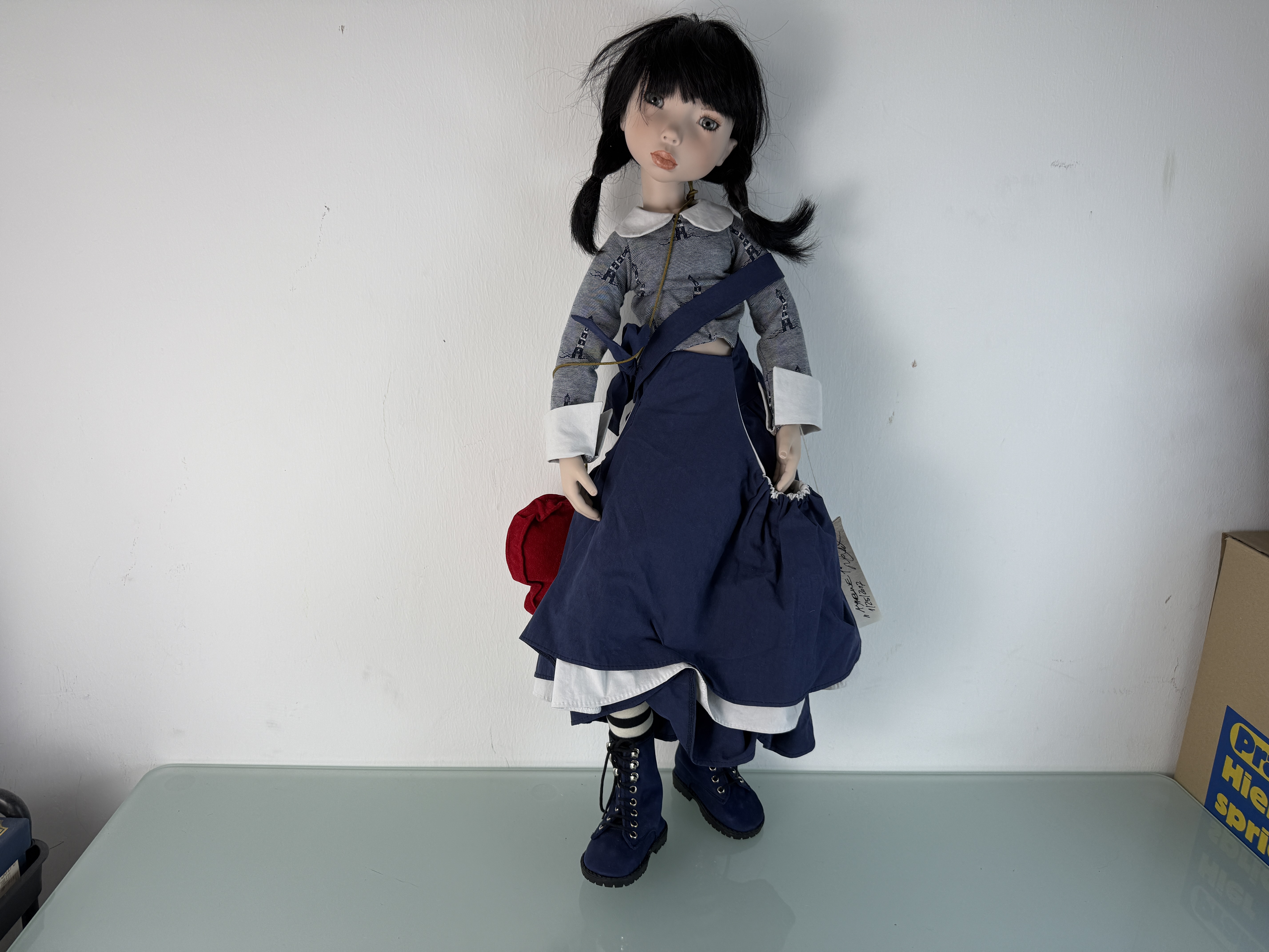 Zwergnase Künstlerpuppe Nicole Marschollek Puppe 78 cm. Top Zustand   