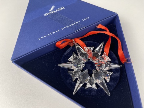 Swarovski Figur 872200 Weihnachtsstern 2007 Groß 7,5 cm Kiste - Top Zustand 