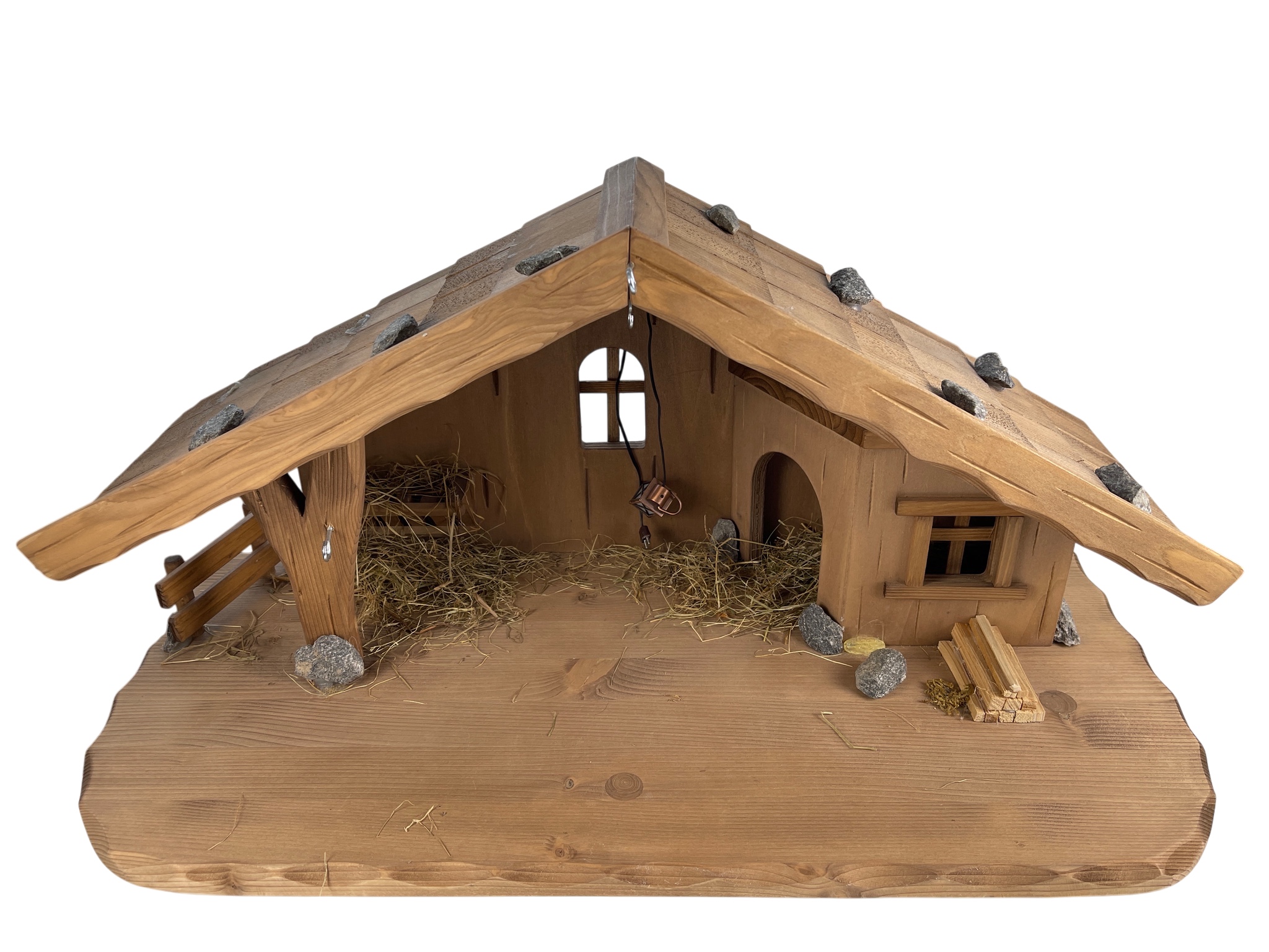 Sammler Holz Krippe 62 x 34 x 29 cm. Zustand siehe Fotos