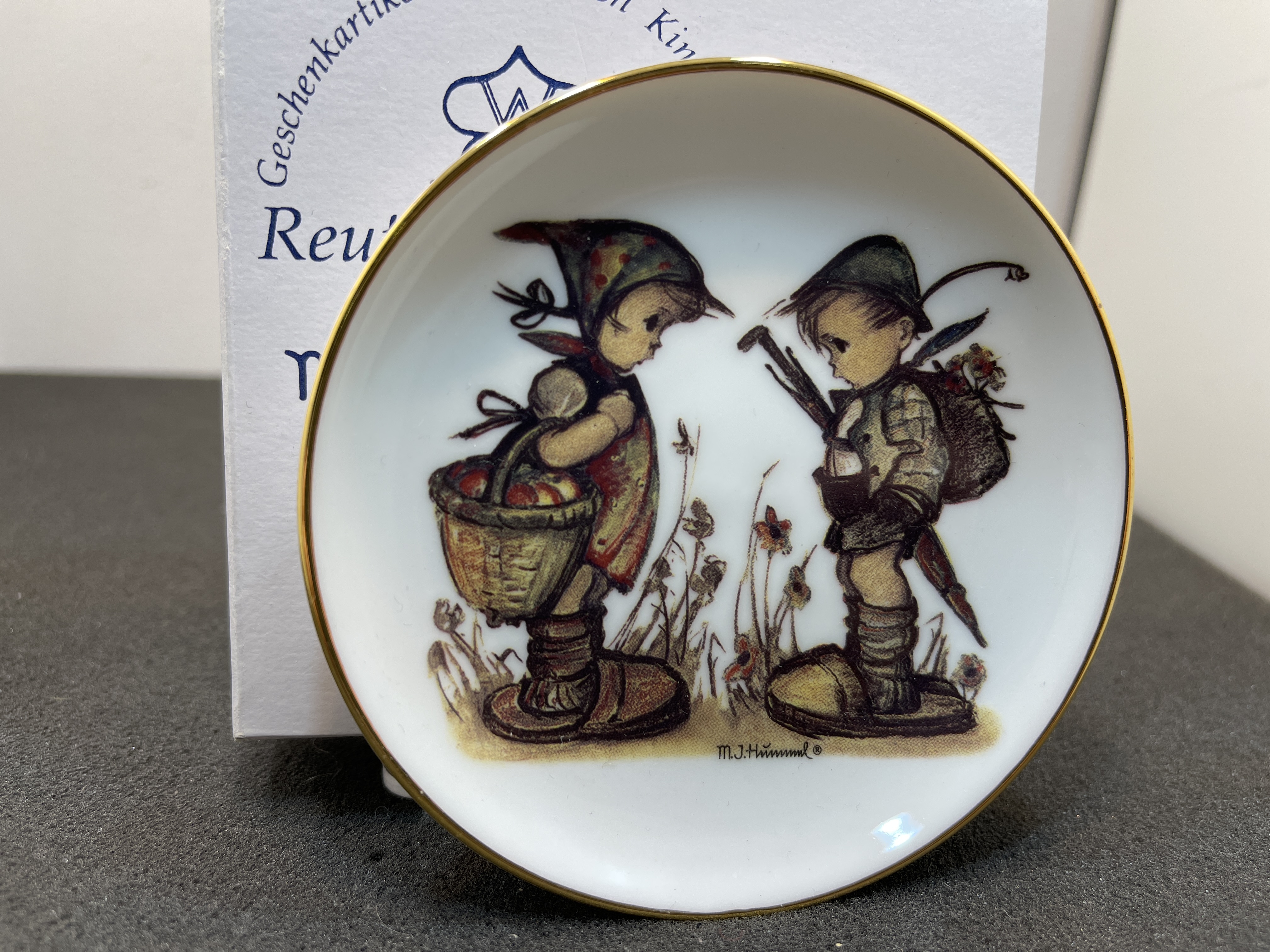  M.I. Hummel x Reutter Teller Porzellan 9,5 cm + OVP Ø. 1 Wahl. Top Zustand.     