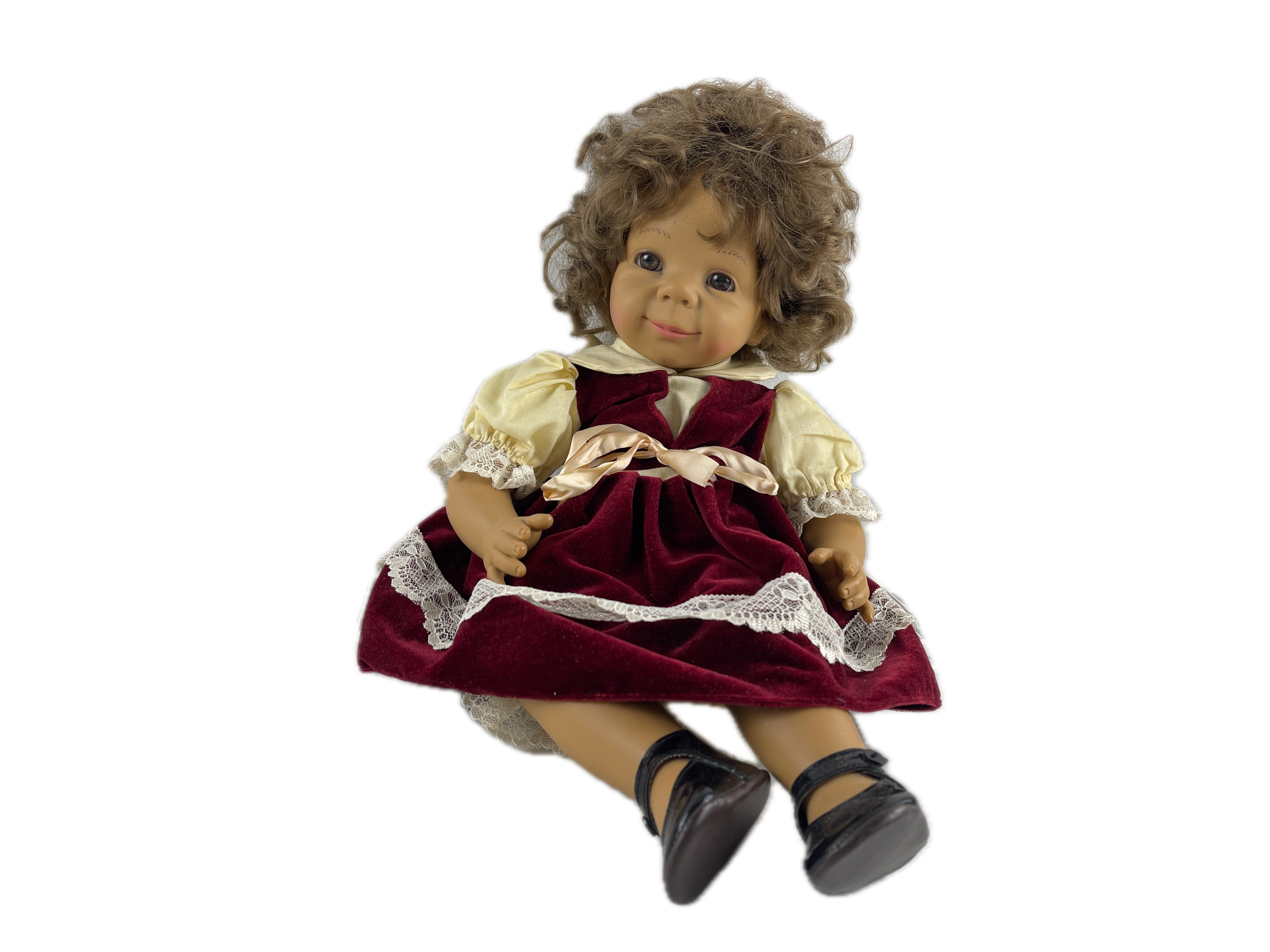 Künstlerpuppe Sammler Puppe Vinyl 43 cm Zustand siehe Fotos   
