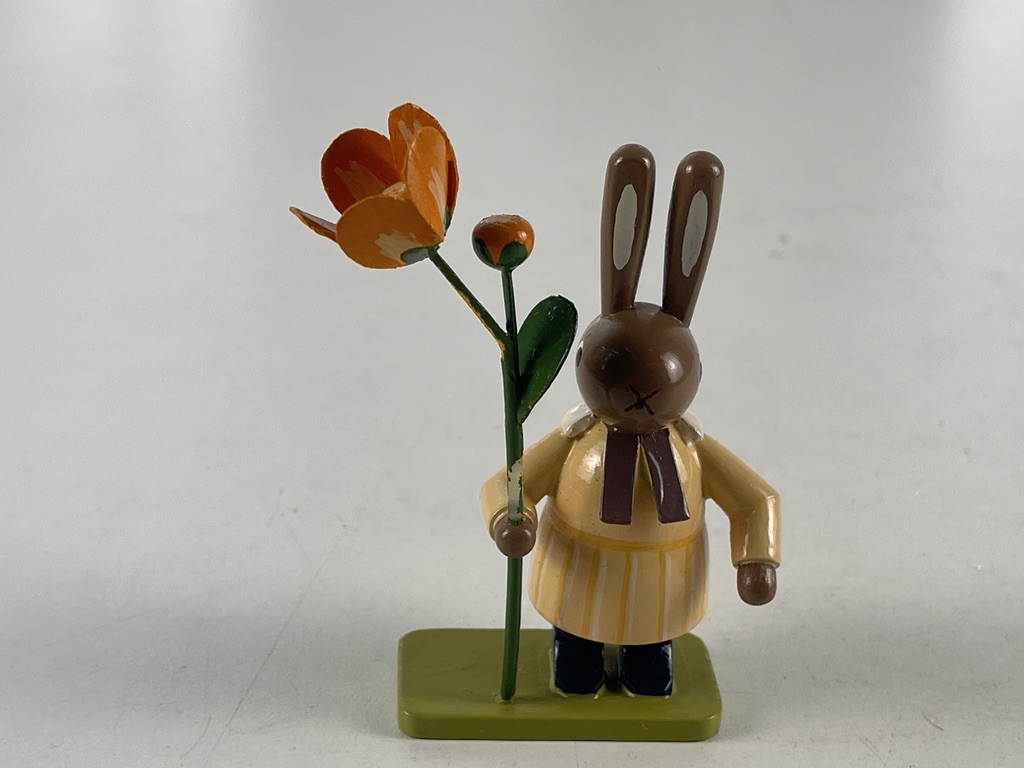 Erzgebirge Figur Hase 9 cm. Zustand siehe Fotos  