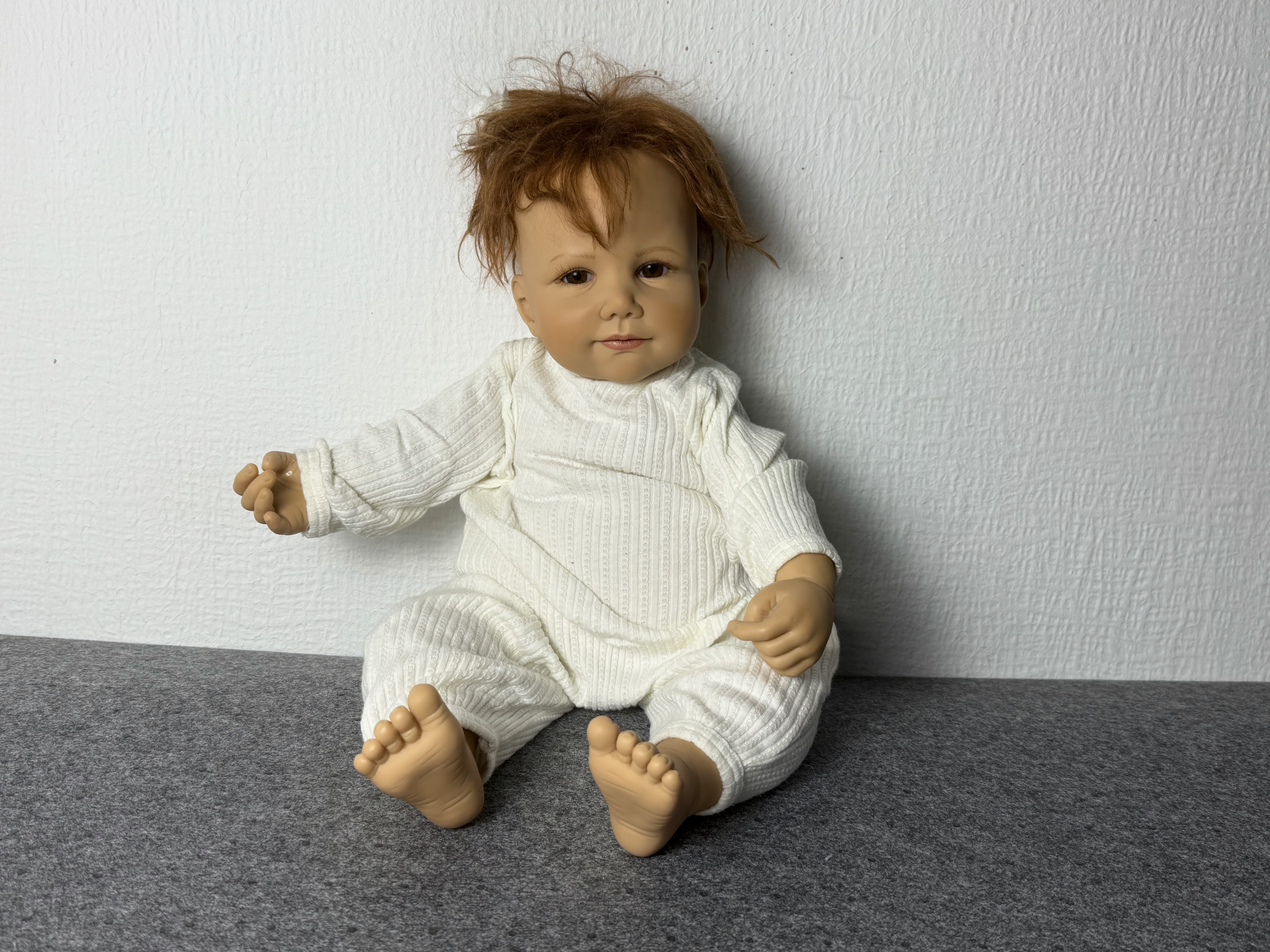 Künstlerpuppe Sigikid Vinyl Puppe 50 cm. Top Zustand  