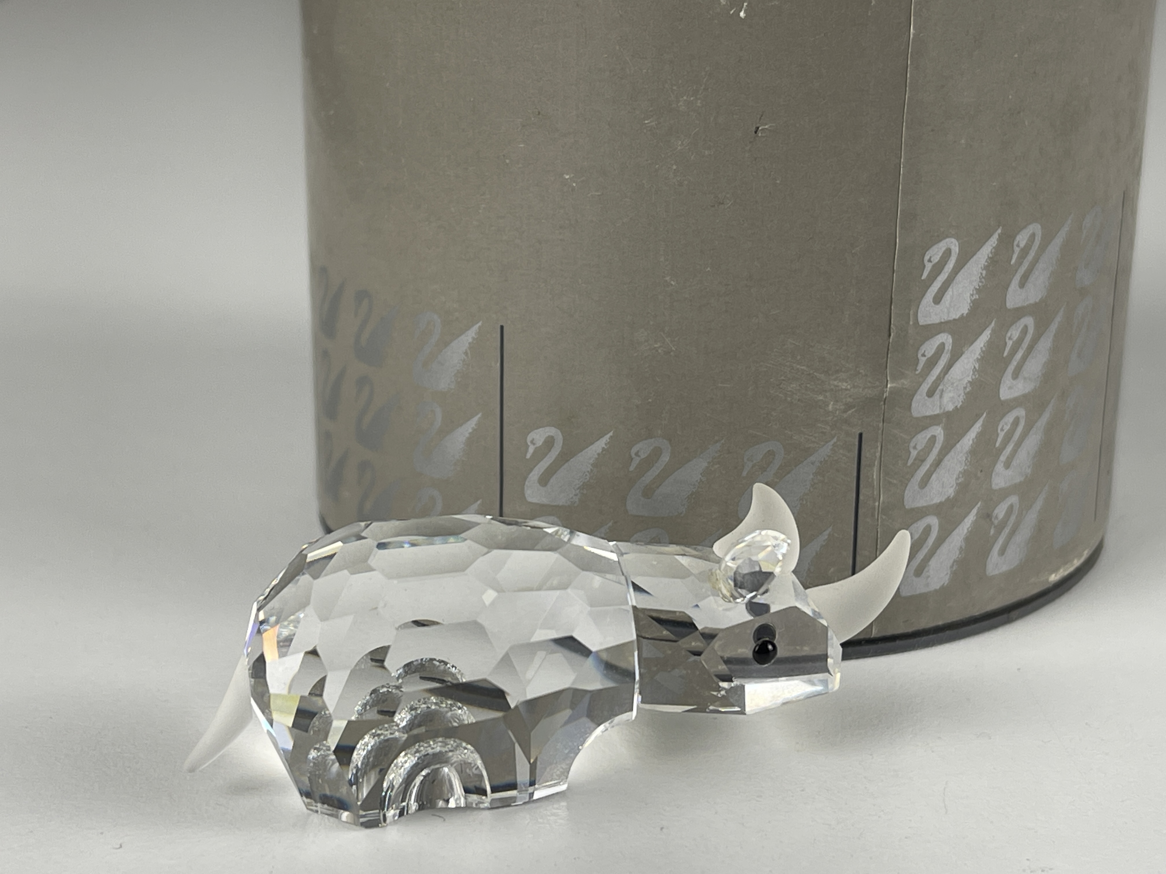 Swarovski Figur 151521 Nashorn 6,3 cm + Ovp + Zertifikat - leichter Defekt