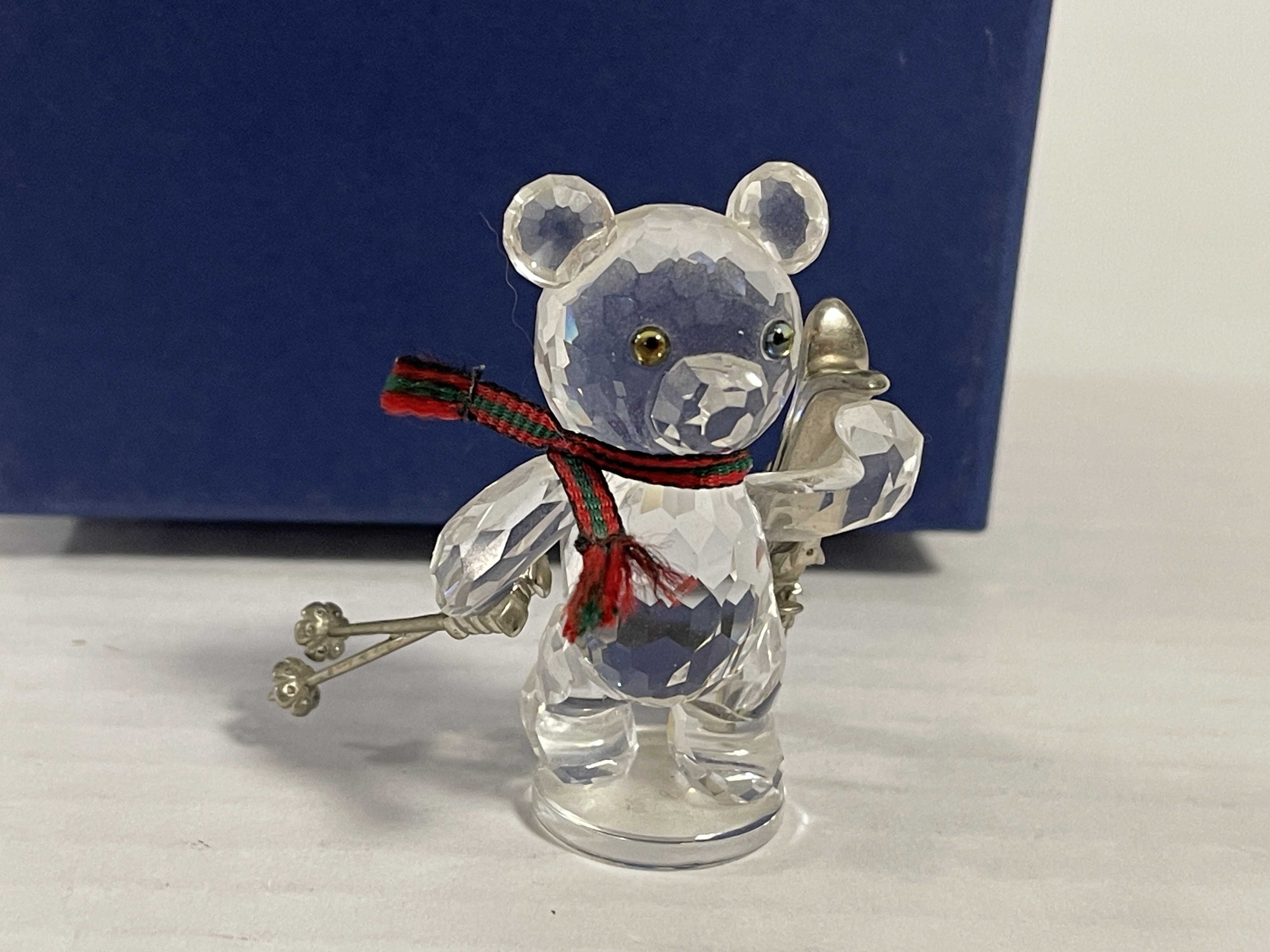 Swarovski Figur 234710 Kris Bär Ski - Fahrer 5 cm. Inkl. Kiste - Top Zustand  