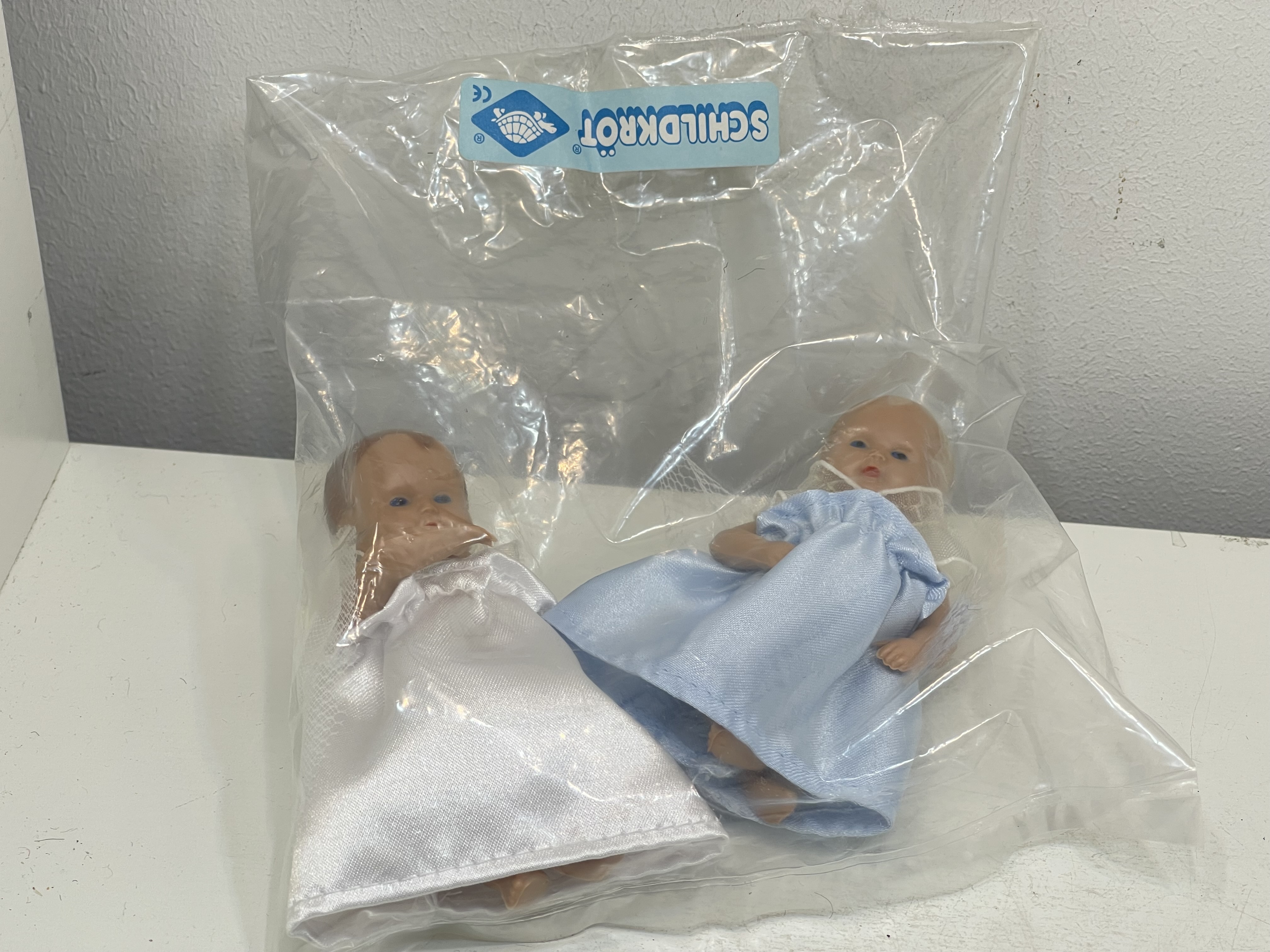  Schildkrötpuppe Puppe 2 x 10 cm. Ungeöffnet 