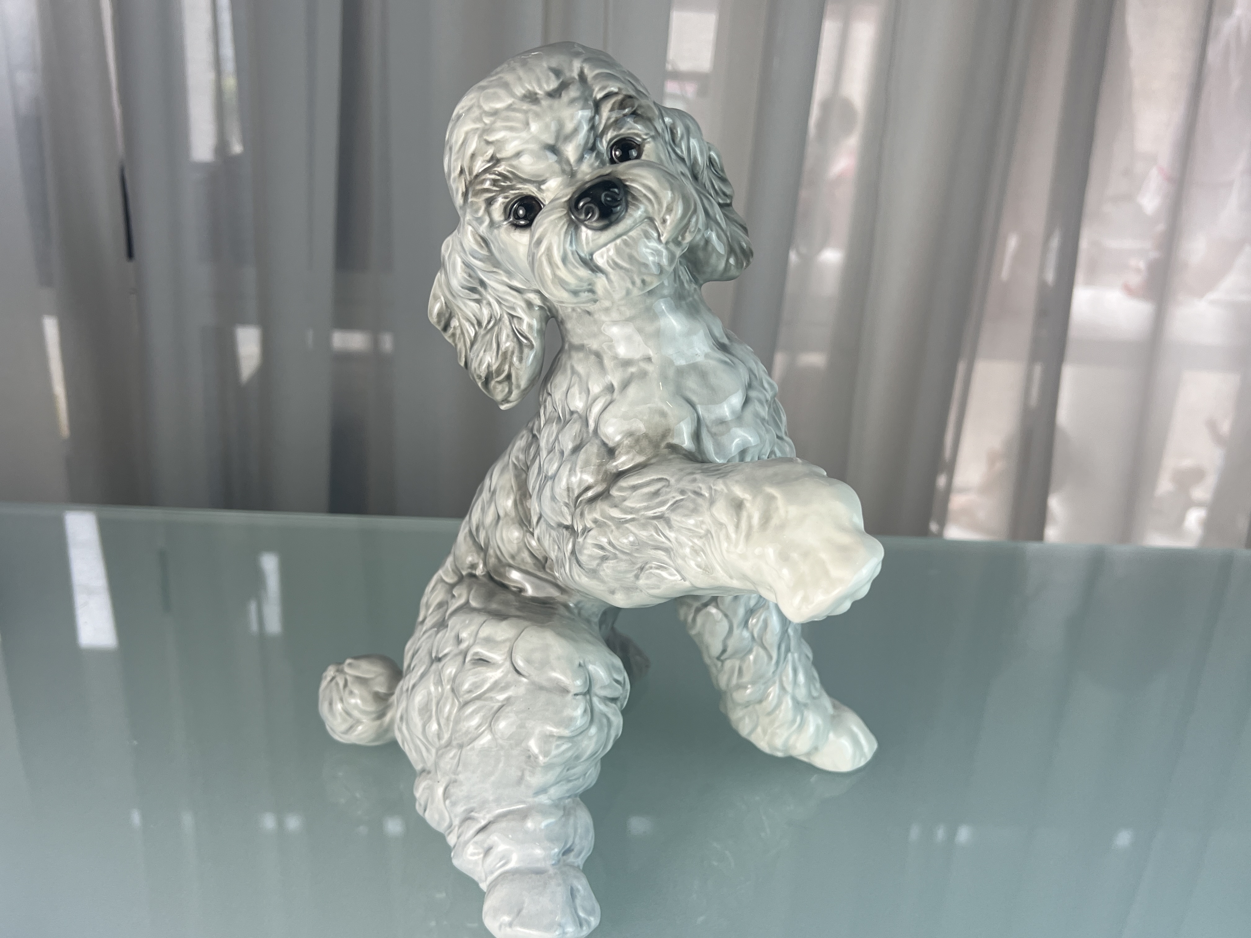 Goebel Figur Hund Pudel Porzellan 30 cm - Top Zustand.  