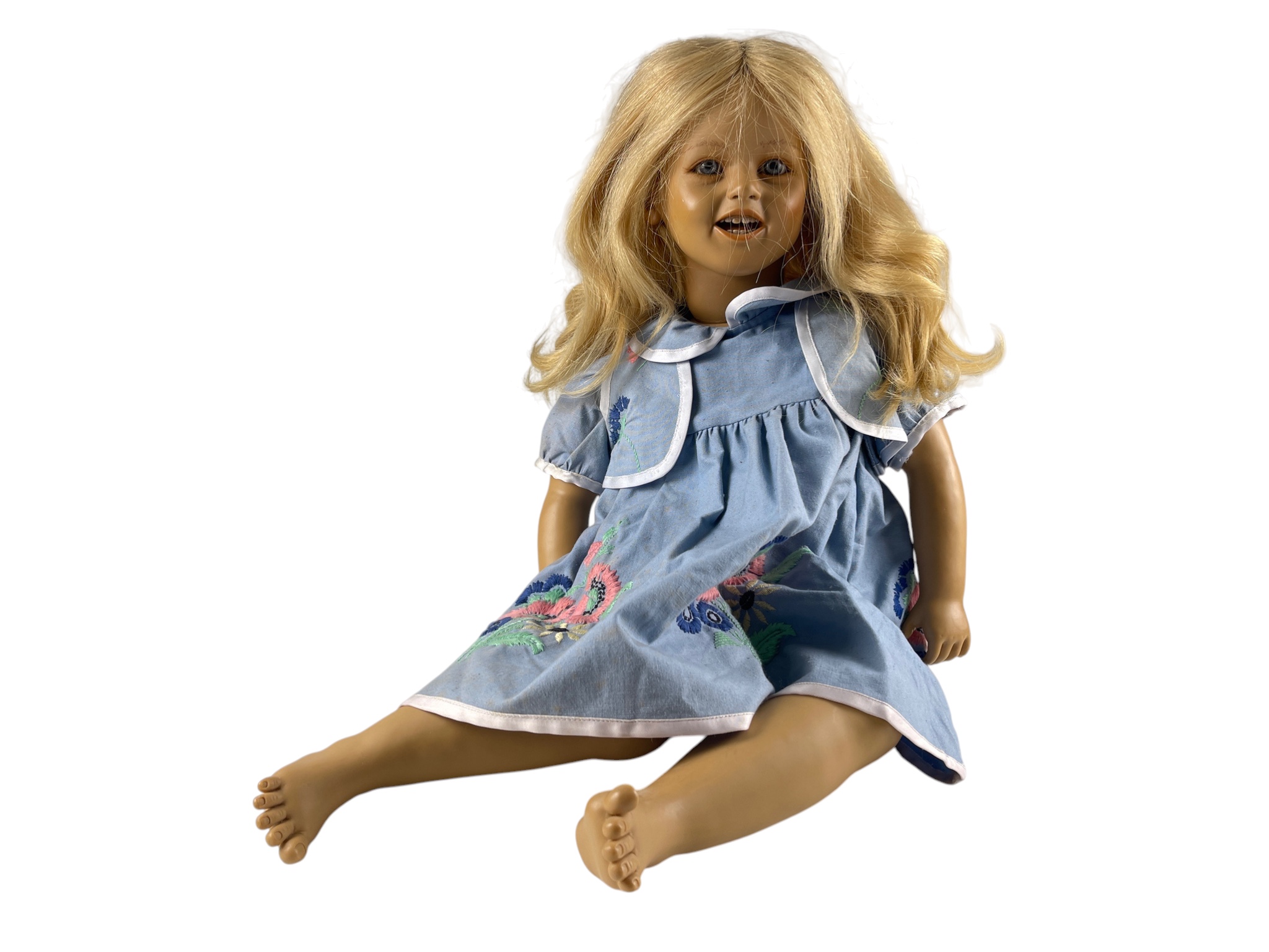 Künstlerpuppe Annette Himstedt Puppe Lisa 65 cm. Zustand  siehe Fotos