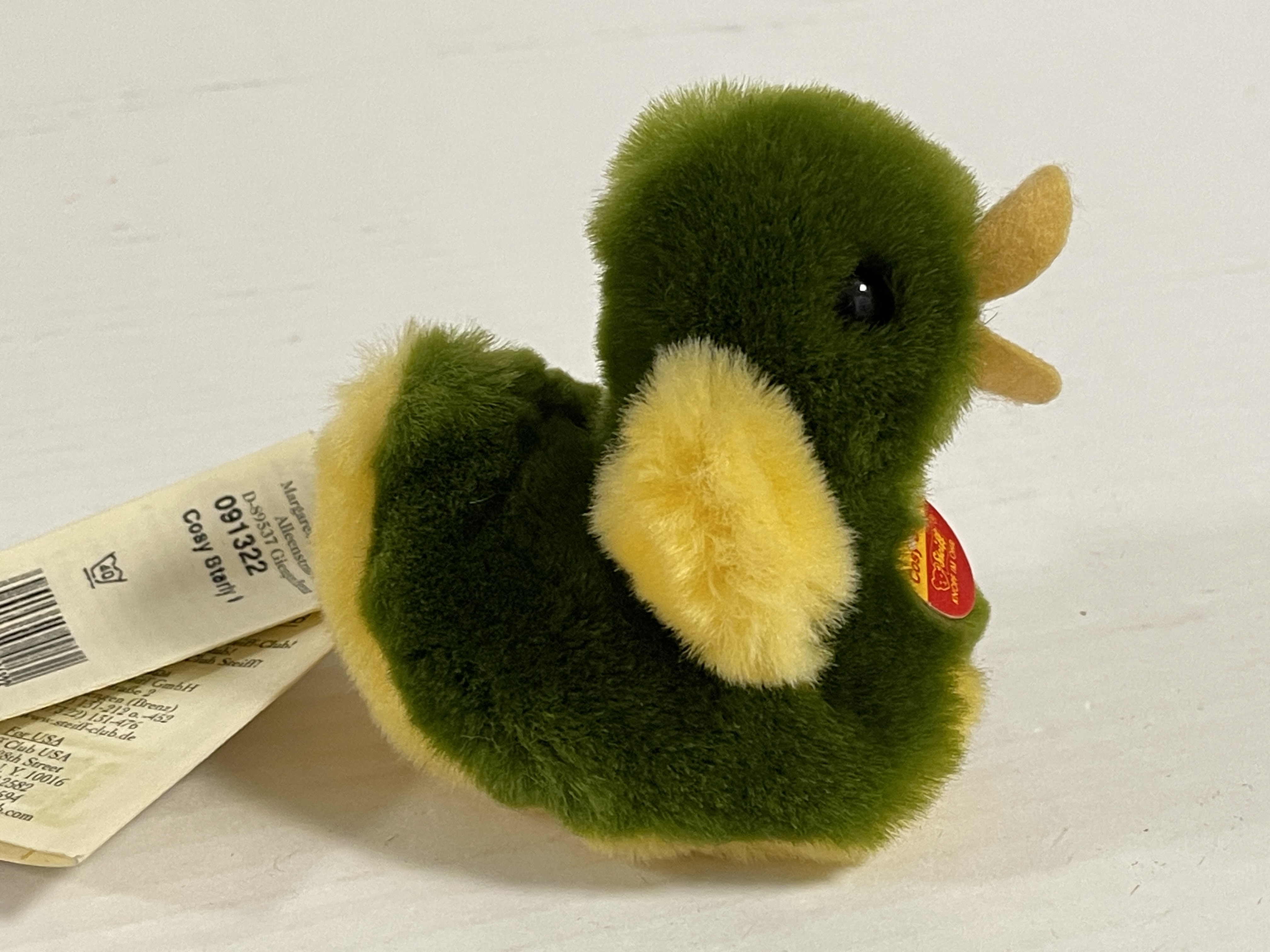 Steiff Tier Ente 091322 Cosy Starly  8 cm. Top Zustand