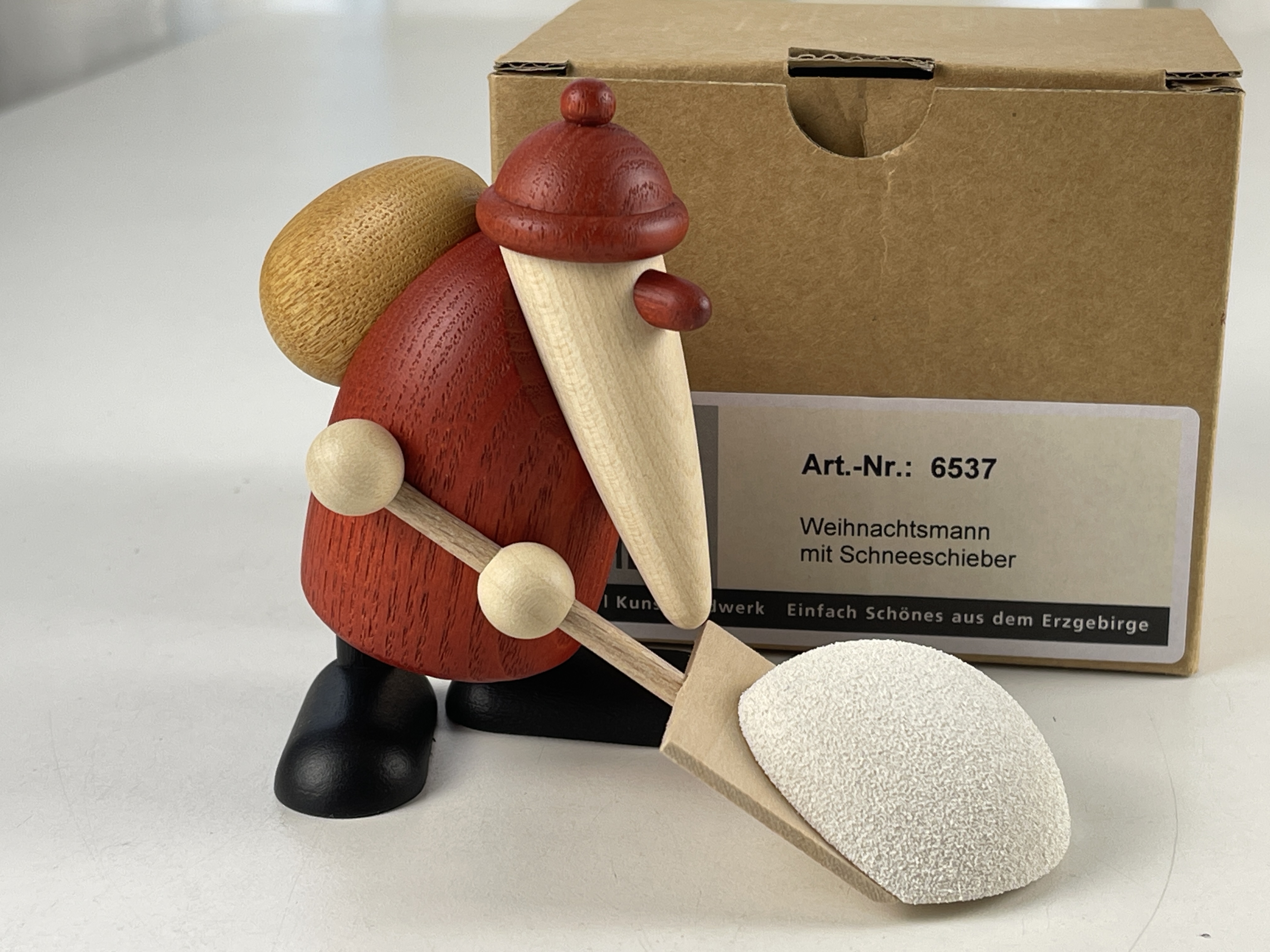 Erzgebirge Figur Köhler Schneeschieber 10 cm Top Zustand   