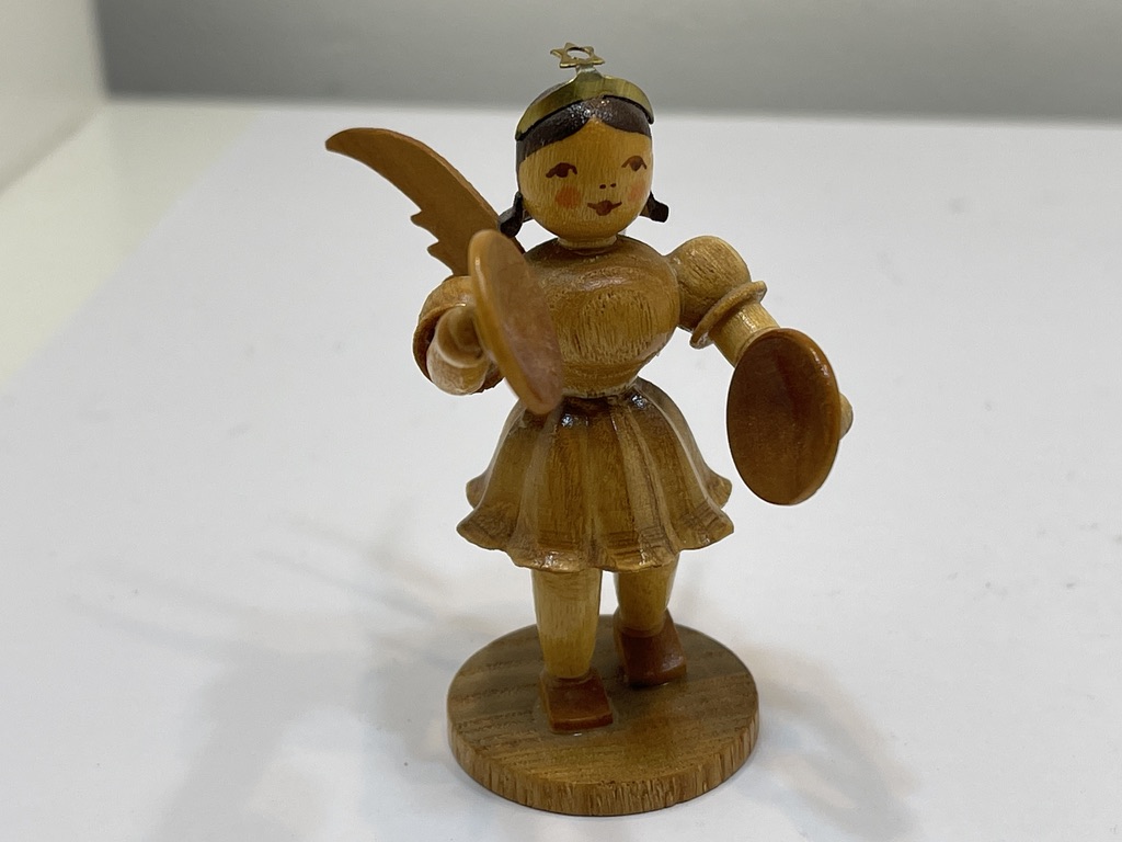 Erzgebirge Blank Figur Engel 6,8 cm.   Top Zustand     