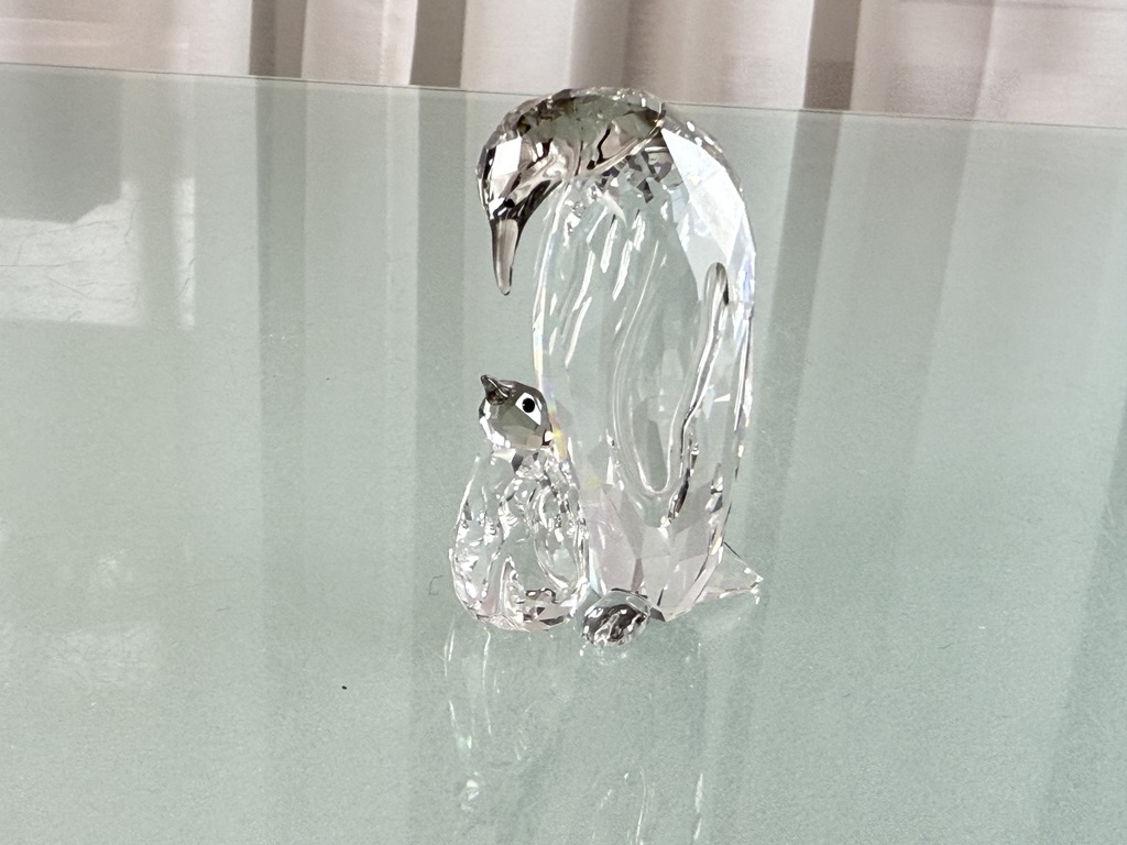 Swarovski Figur 5043728 Pinguin Mutter mit Baby 5,6 cm Top Zustand 