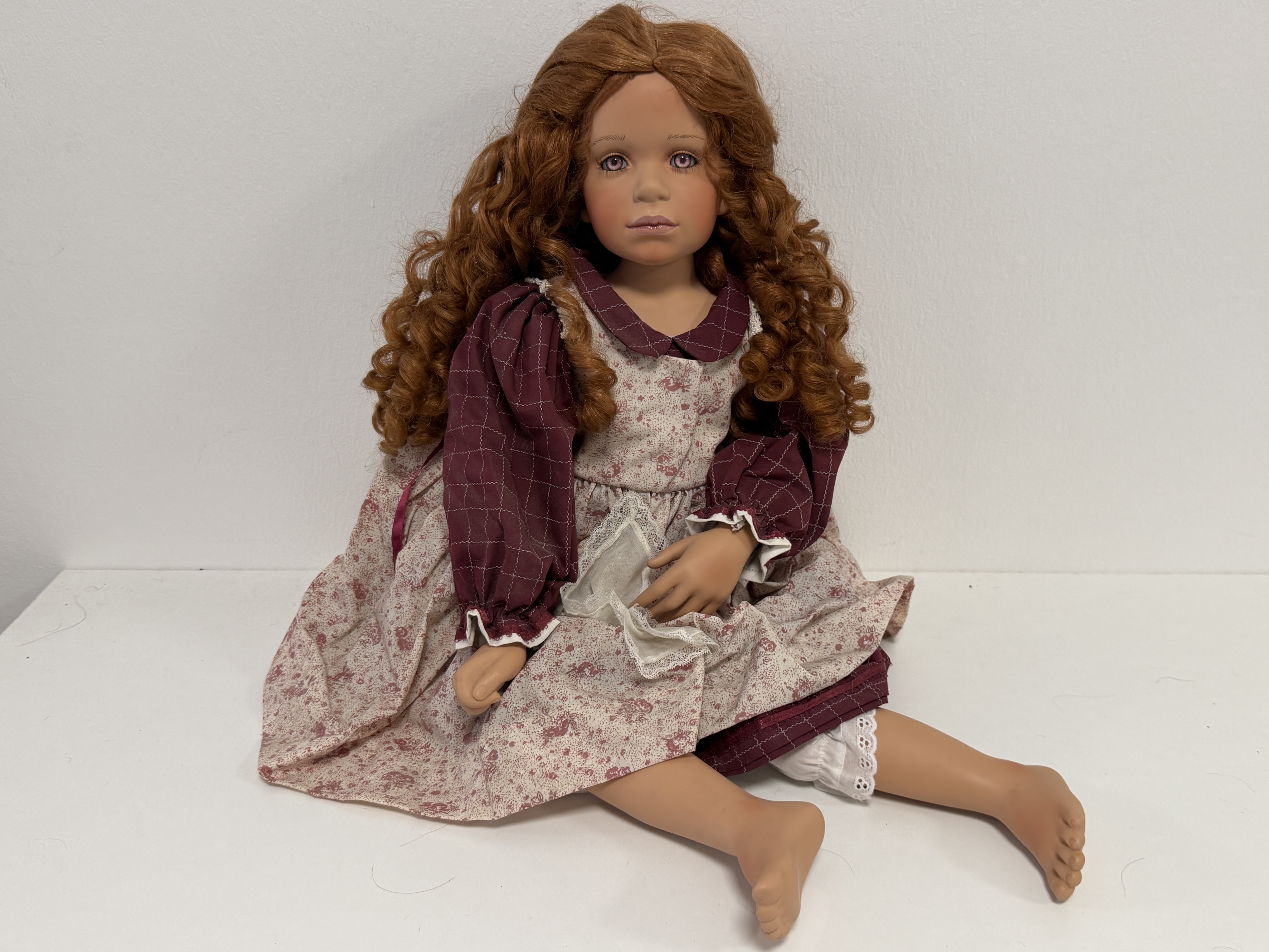 Pamela Erff Künstlerpuppe Porzellan Puppe 74 cm Top Zustand 