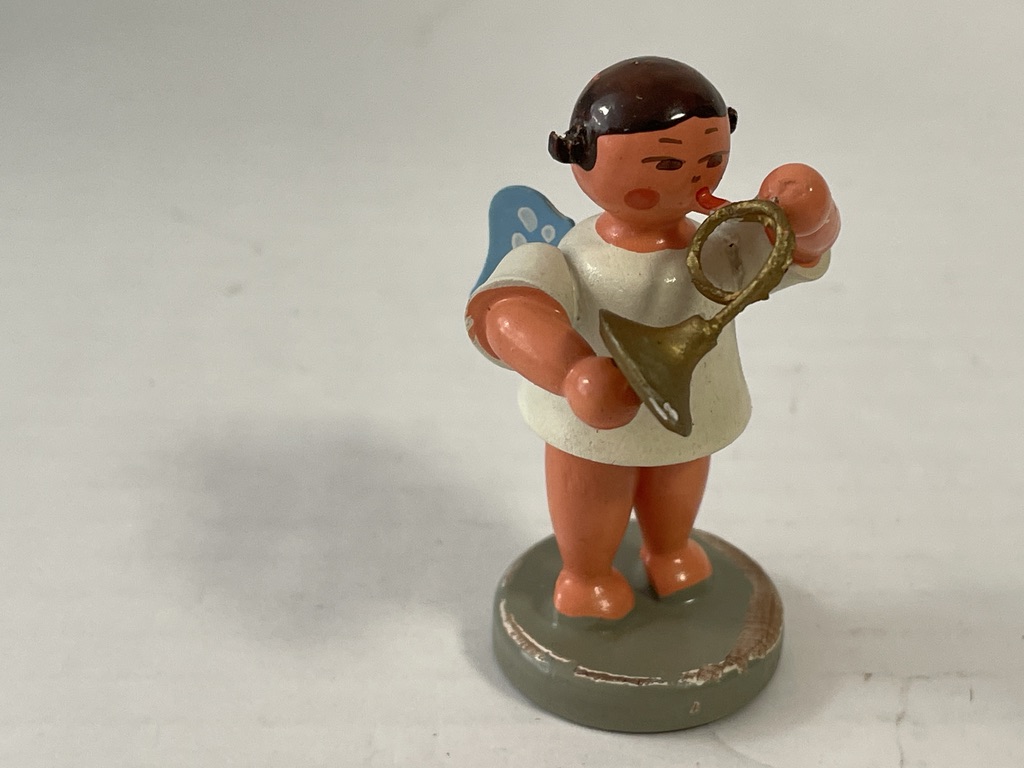  Erzgebirge Figur Engel 6 cm. Zustand siehe Fotos 