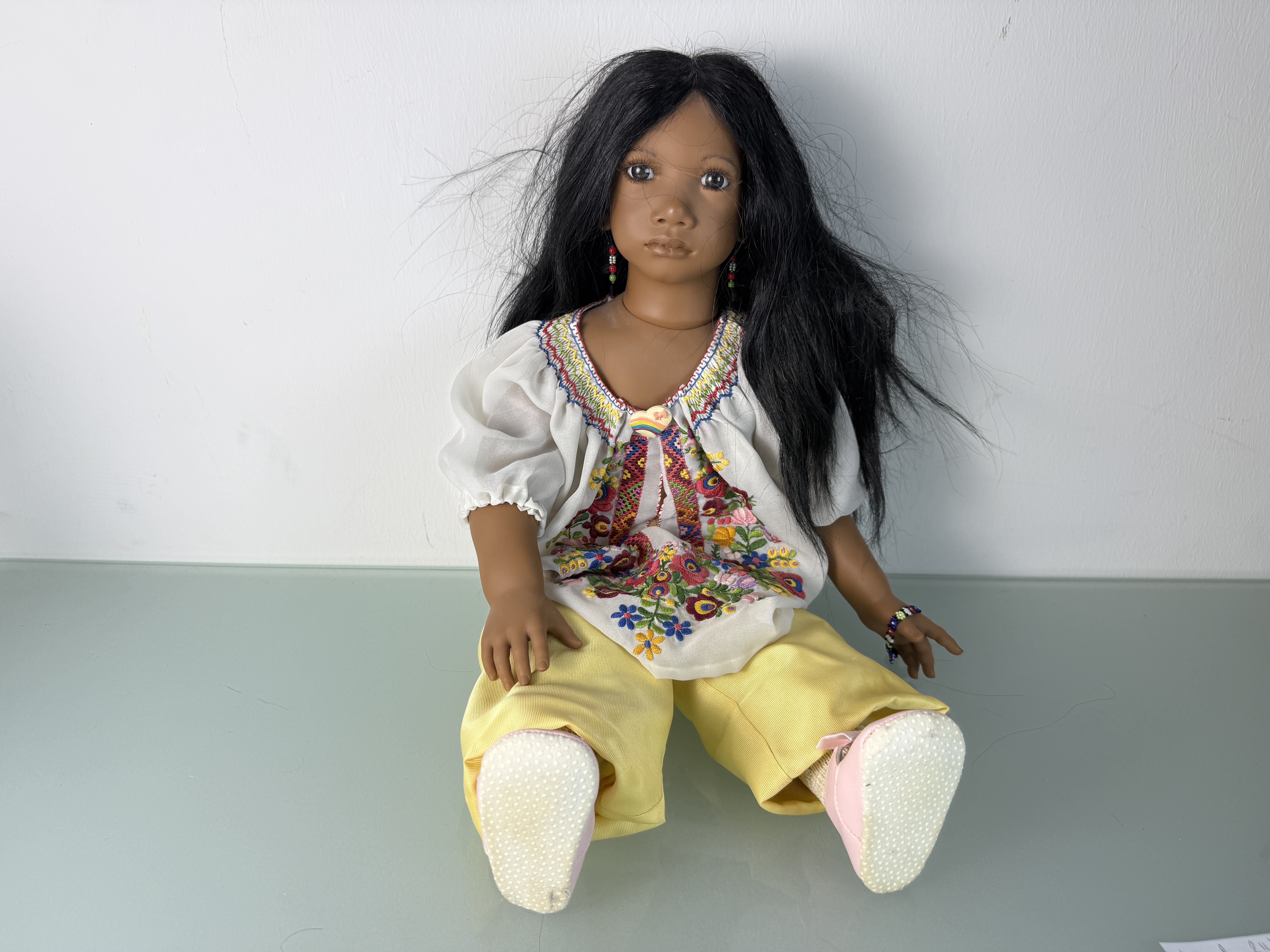 Künstlerpuppe Annette Himstedt Puppe Panchita 67 cm. Top Zustand. Sehr selten.  