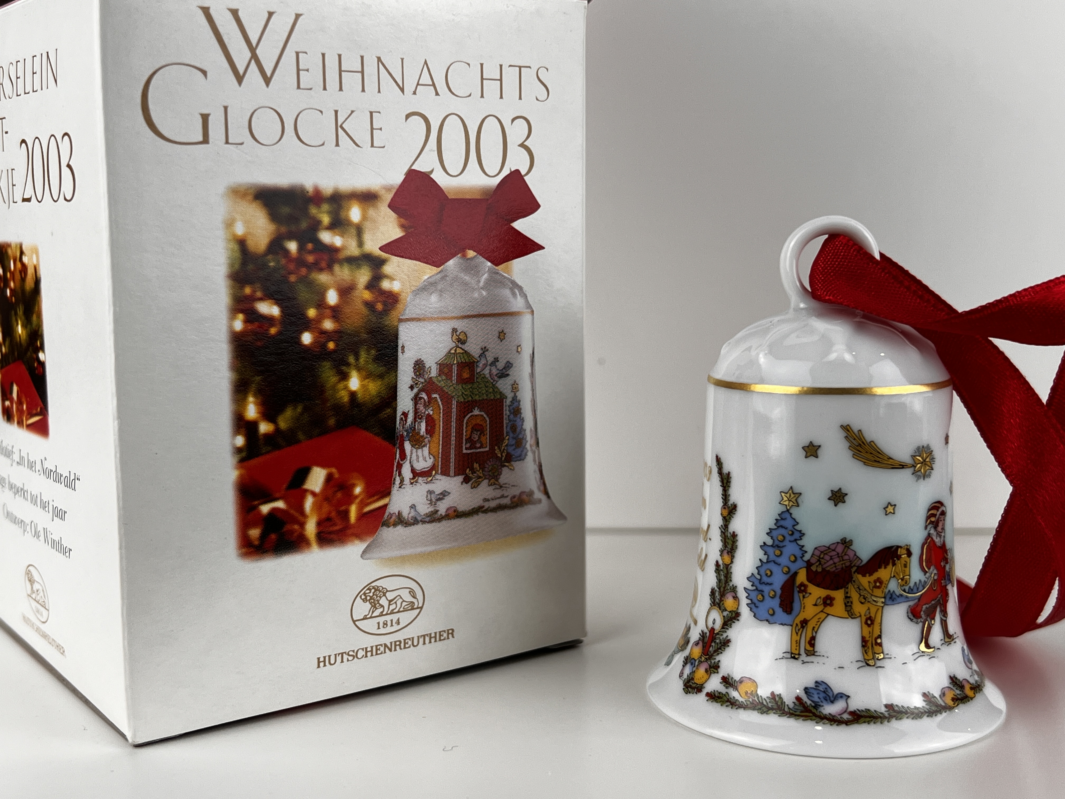  Hutschenreuther 2003 Weihnachtsglocke  7 cm. Top Zustand.    