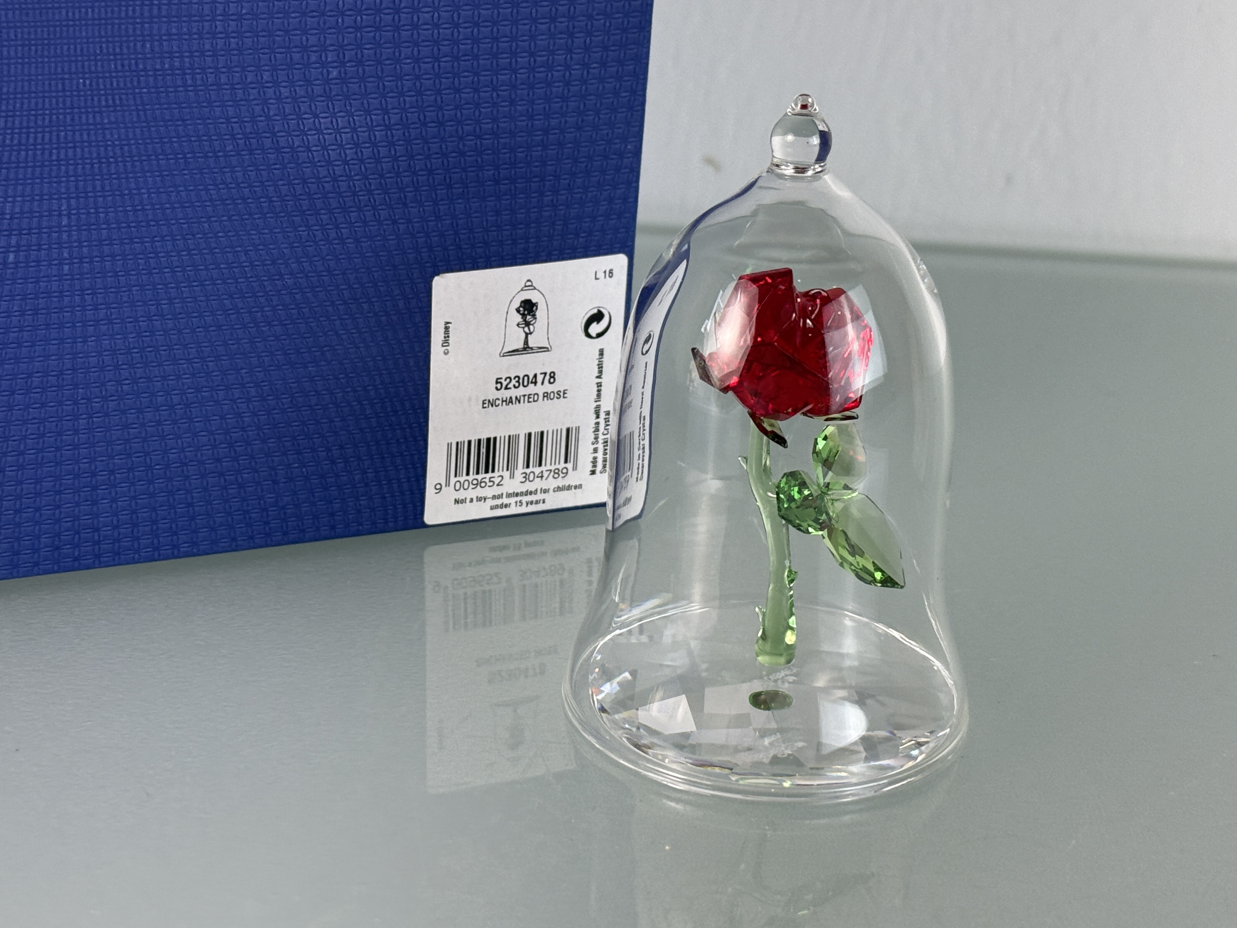 Swarovski Figur 5230478 Disney Verzauberte Rose 9 cm. Top Zustand  