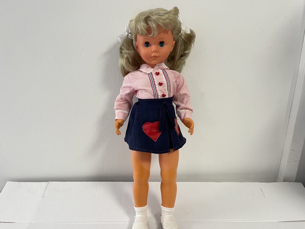 Alte Puppe Künstler Vinyl Puppe 68 cm. Zustand siehe Fotos