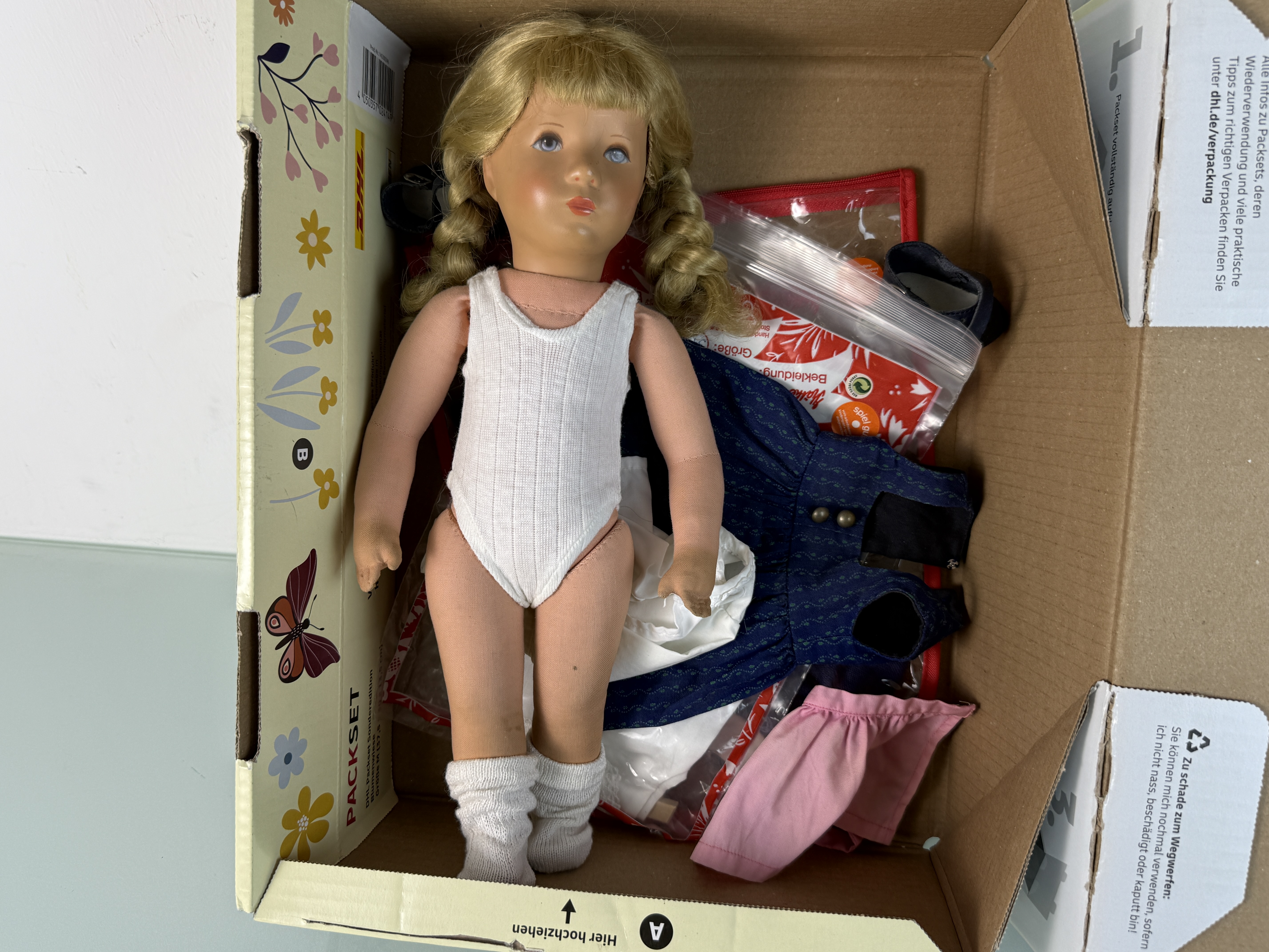 Käthe Kruse Puppe Sammlerpuppe 37 cm Top Zustand Siehe Fotos 