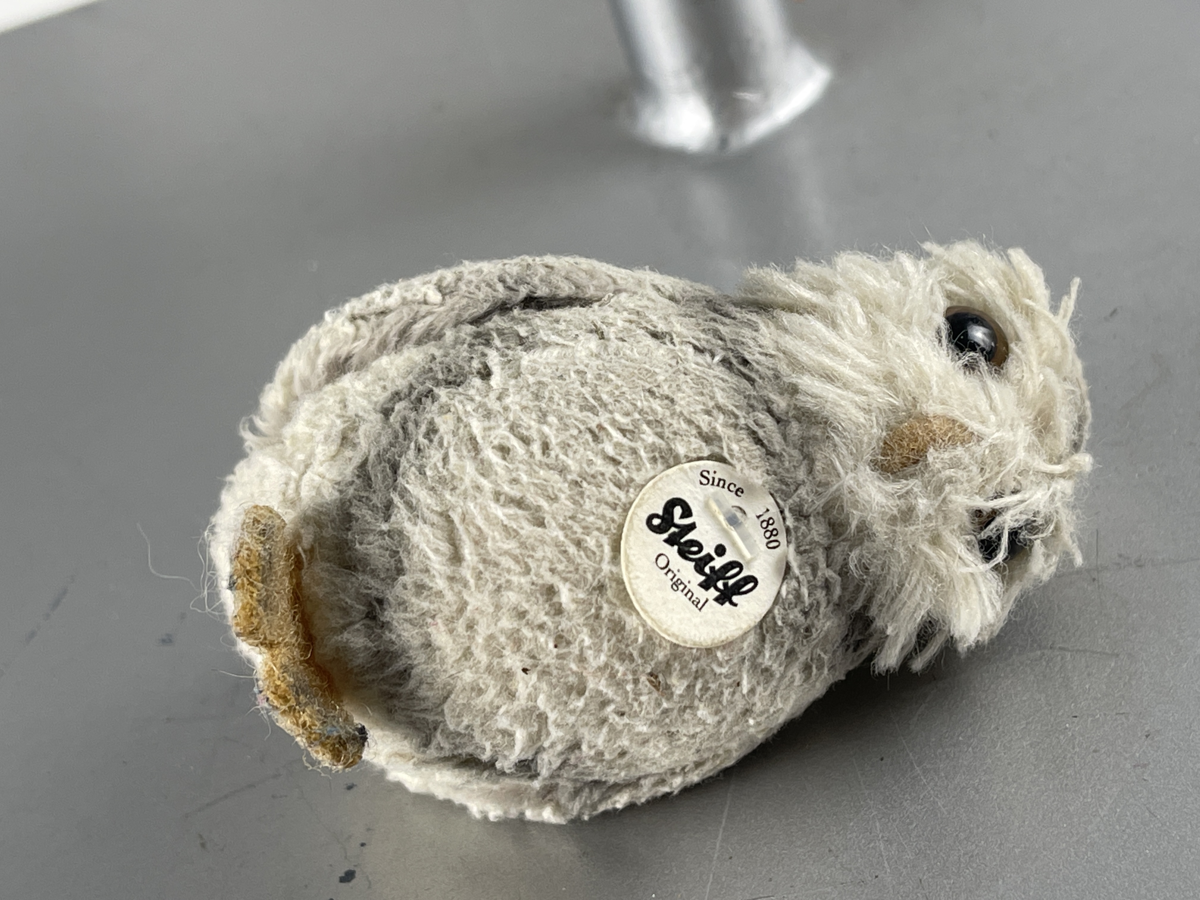 Steiff Tier 112249 Eule 9 cm - Zustand siehe Fotos 