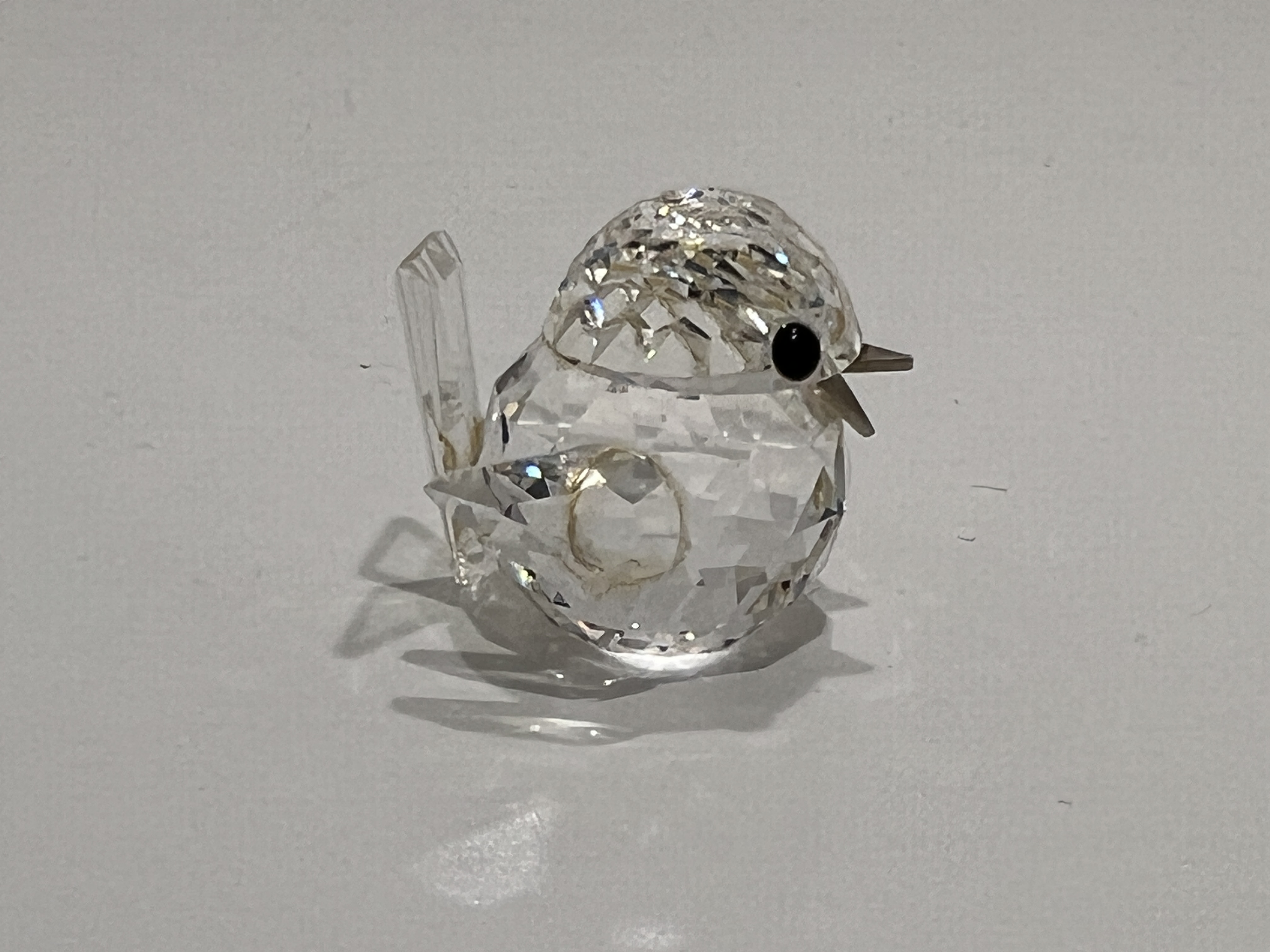 Swarovski Figur Kristall 010017 Spatz 3 cm. Top Zustand.