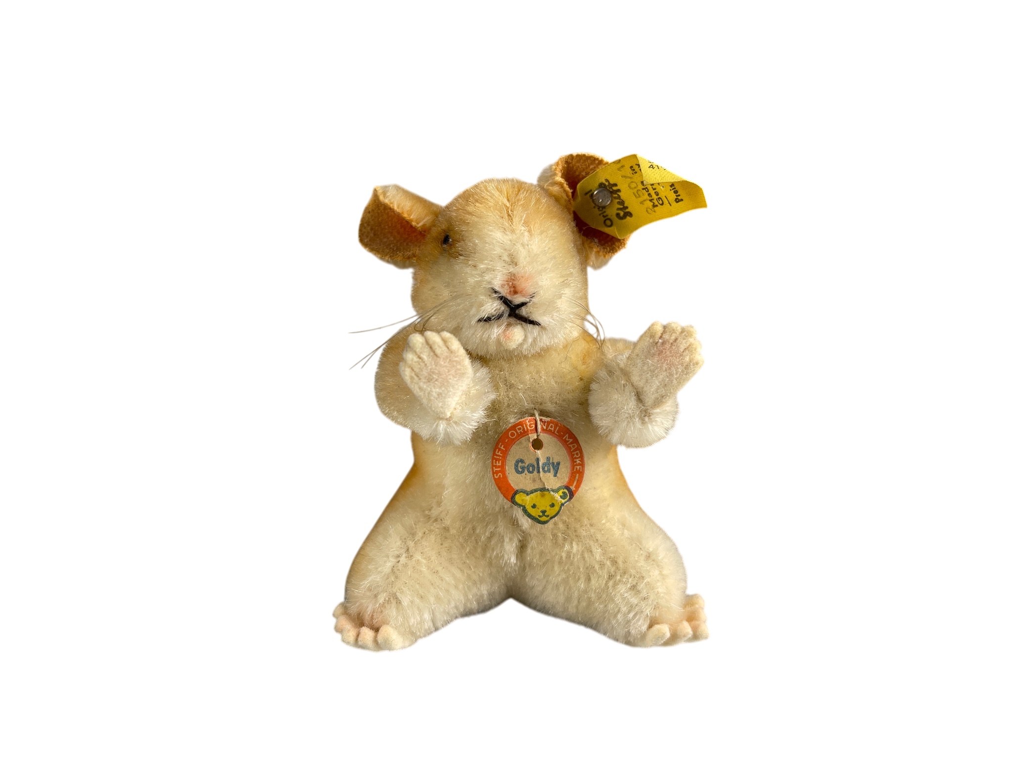 Steiff Tier 2150/10 Goldi Hamster 10 cm. Guter Zustand