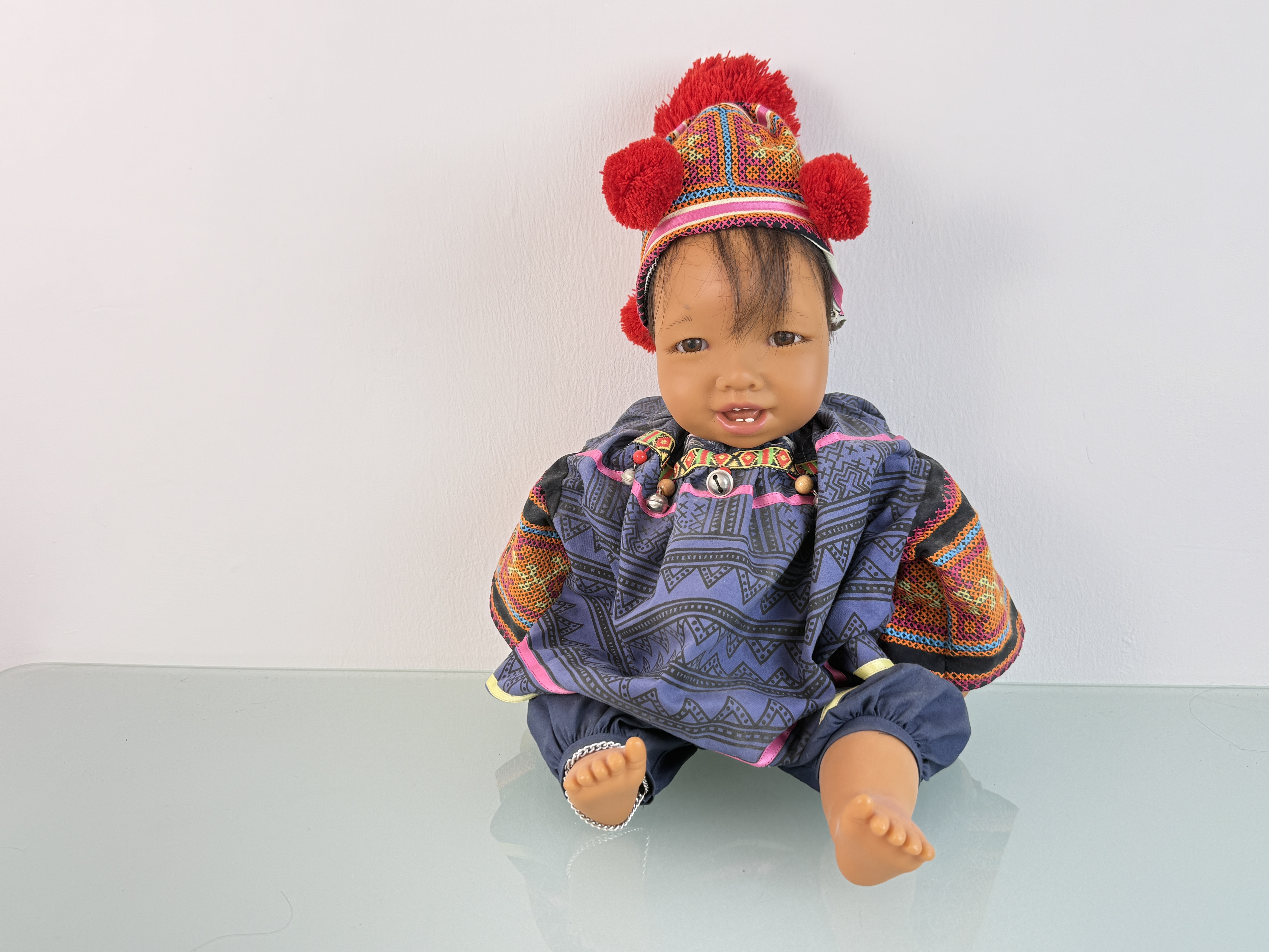 Künstlerpuppe Sammler Götz Carin Lossnitzer Vinyl Puppe 52 cm. Top Zustand