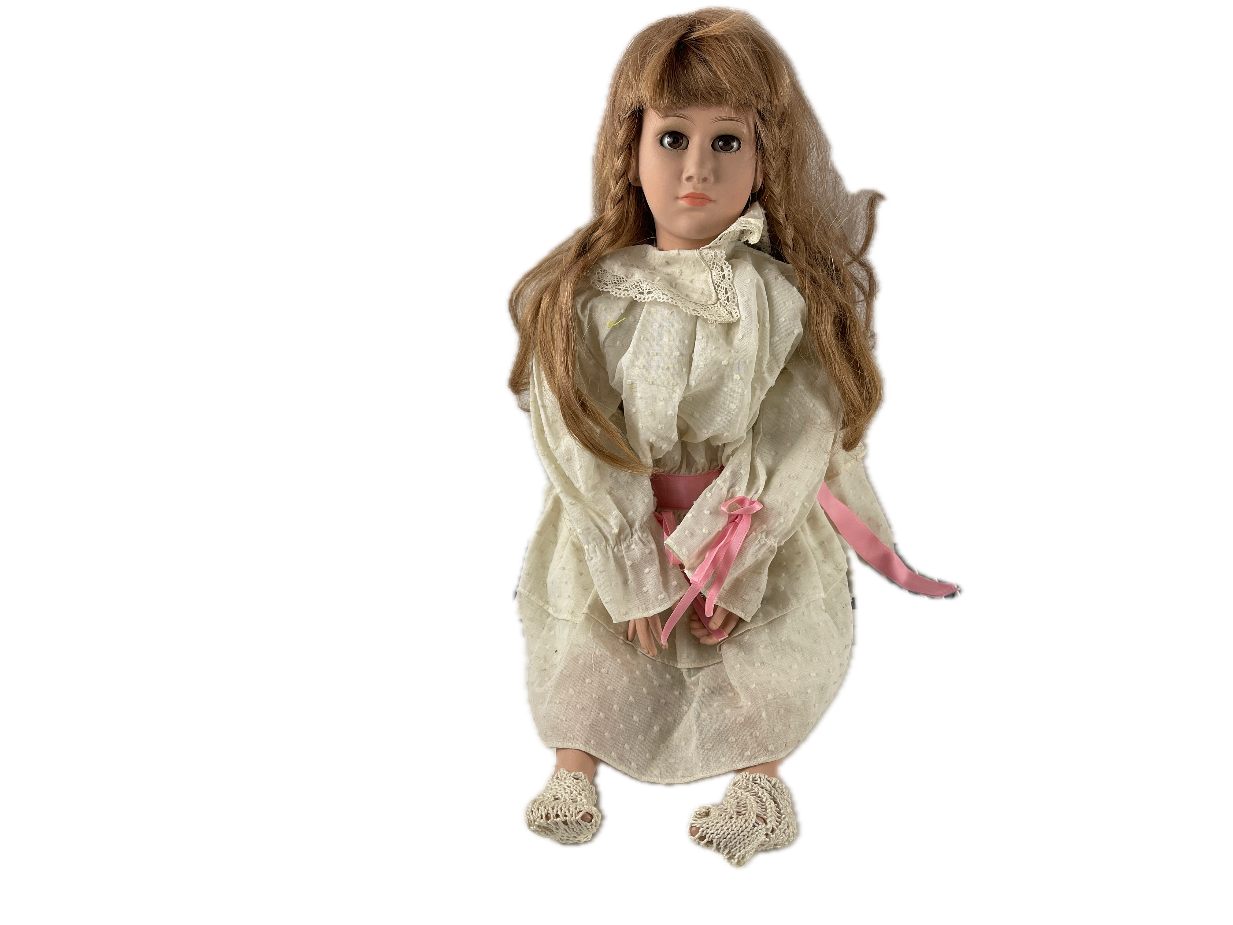 Alte Künstler Porzellan Puppe 48 cm - Zustand siehe Fotos  