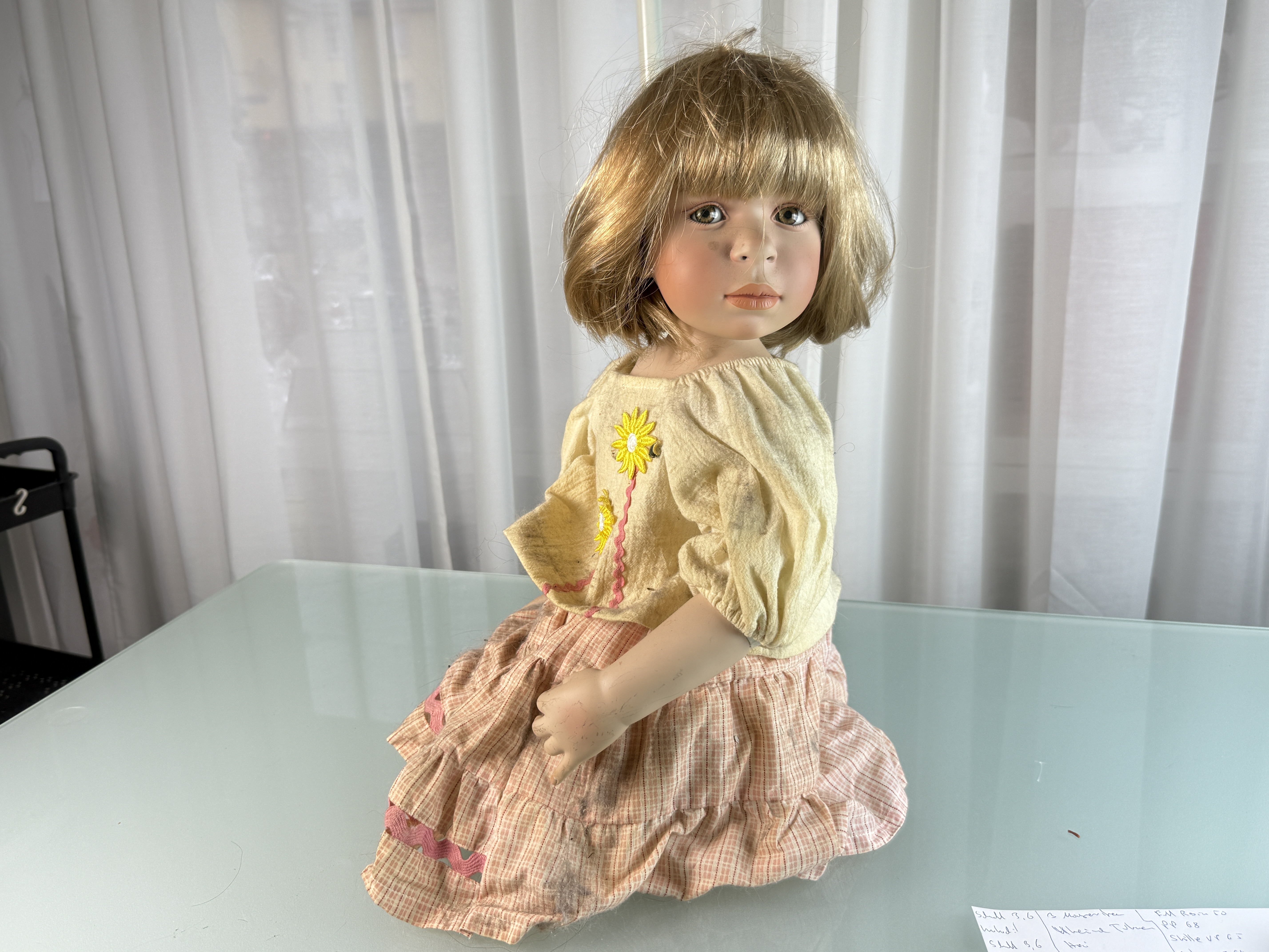 Künstlerpuppe Pamela Erff Porzellan Puppe 45 cm