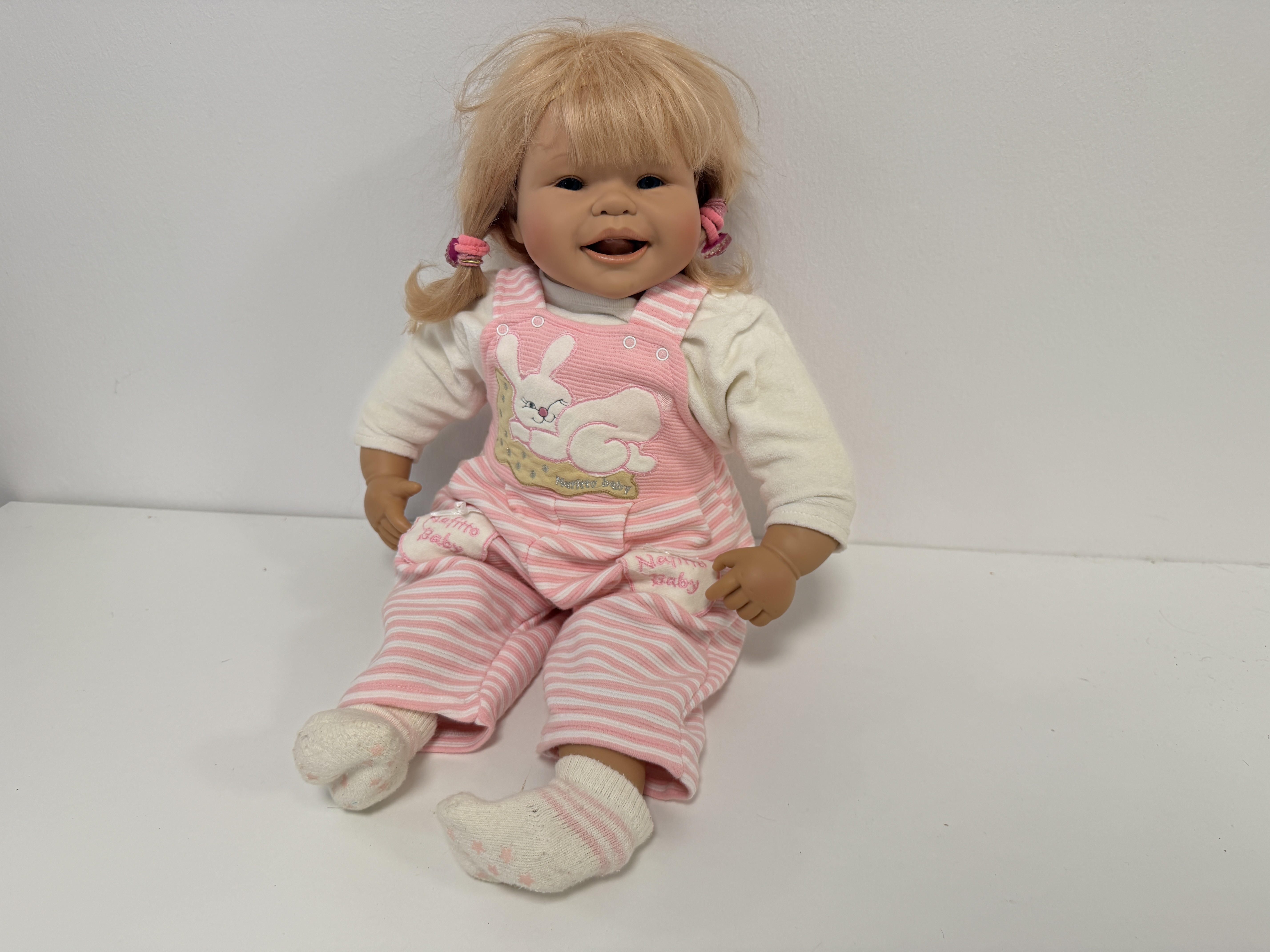 Evelyn Leman Künstlerpuppe Vinyl Puppe 58 cm. Top Zustand  