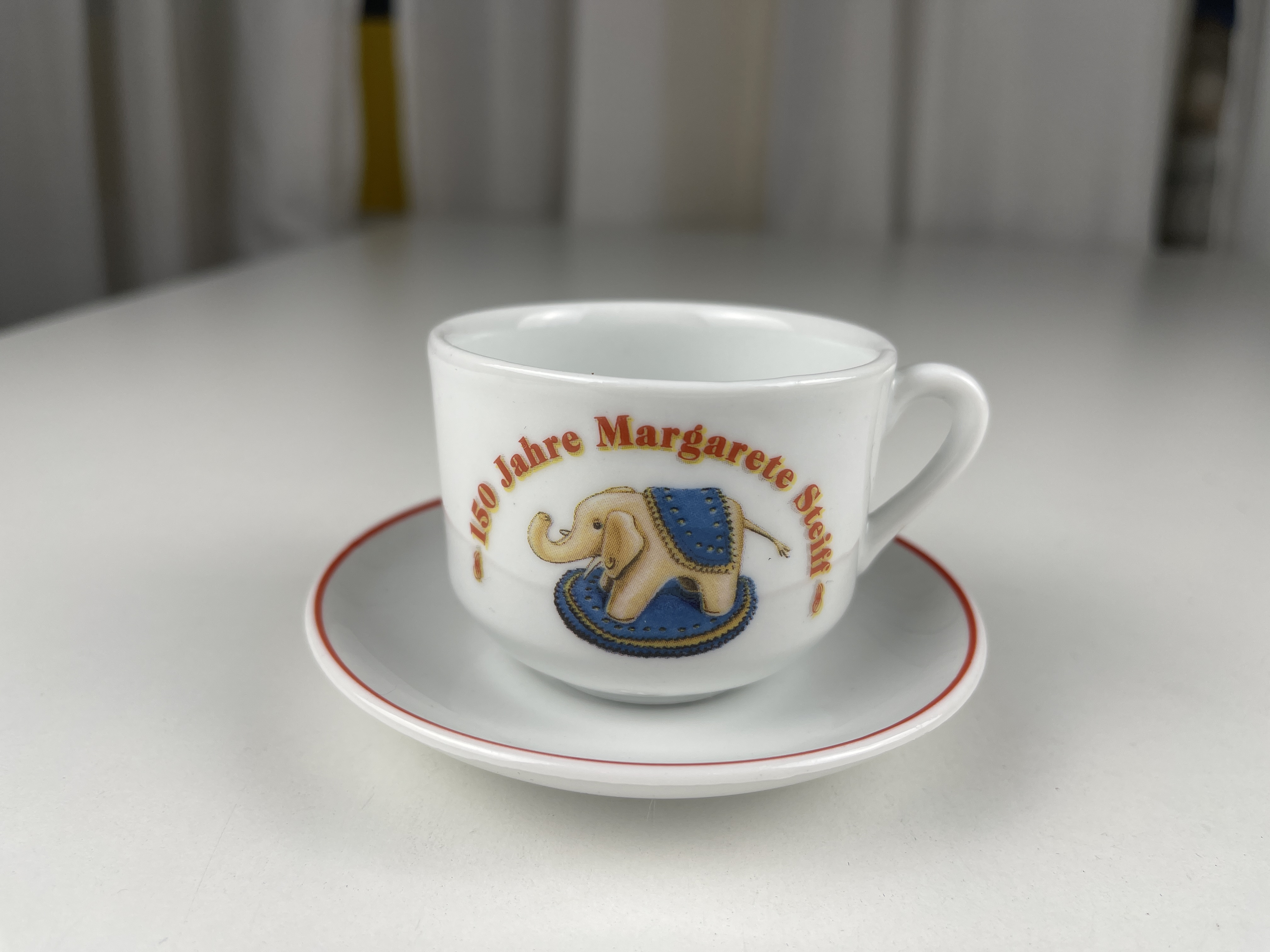 Steiff Porzellan  Tasse & Untersetzer ca. 5 cm - Top Zustand  