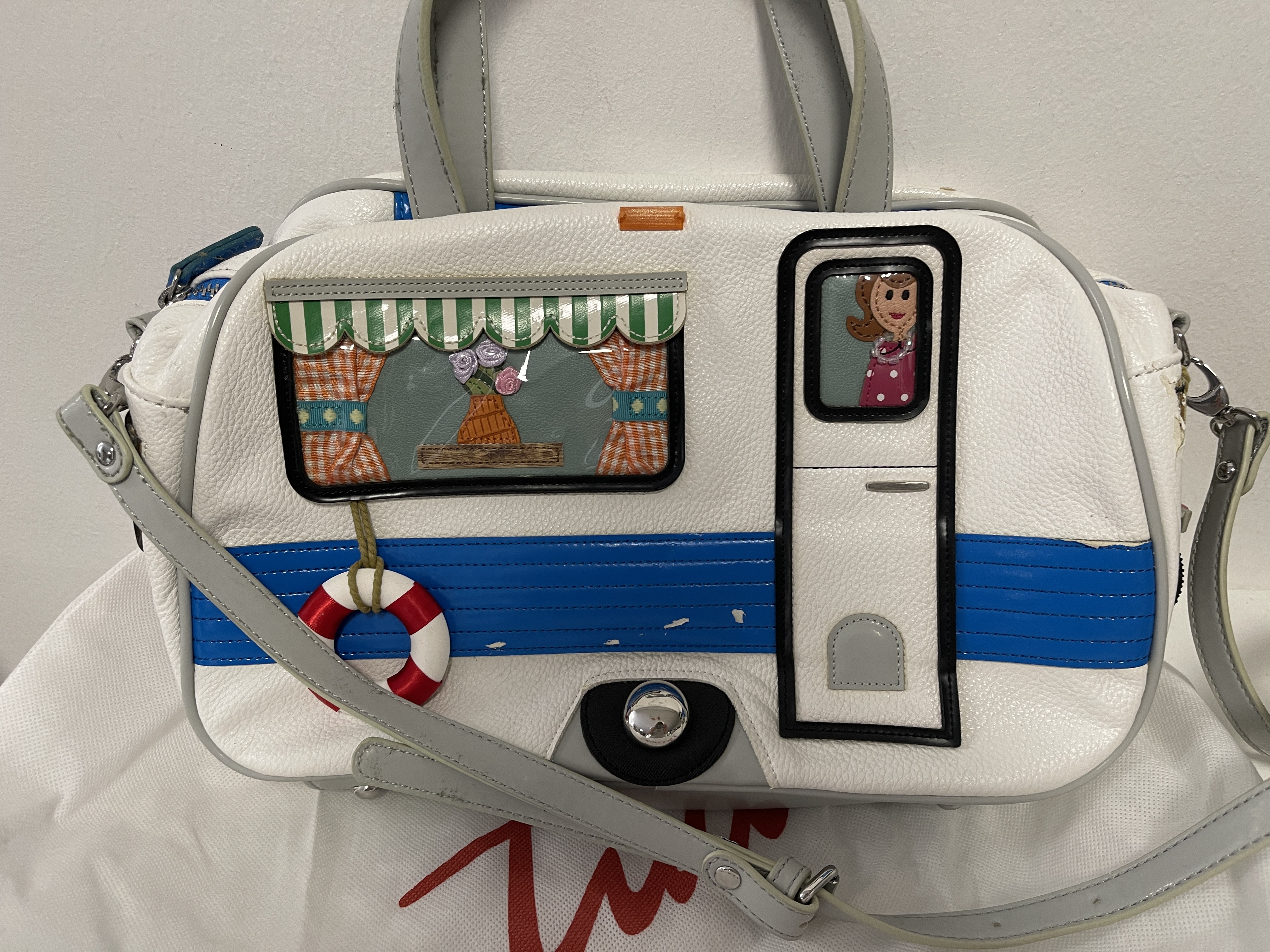 BRACCIALINI Leder Damentasche Handtasche 29 x 22 cm.  Zustand siehe Fotos  