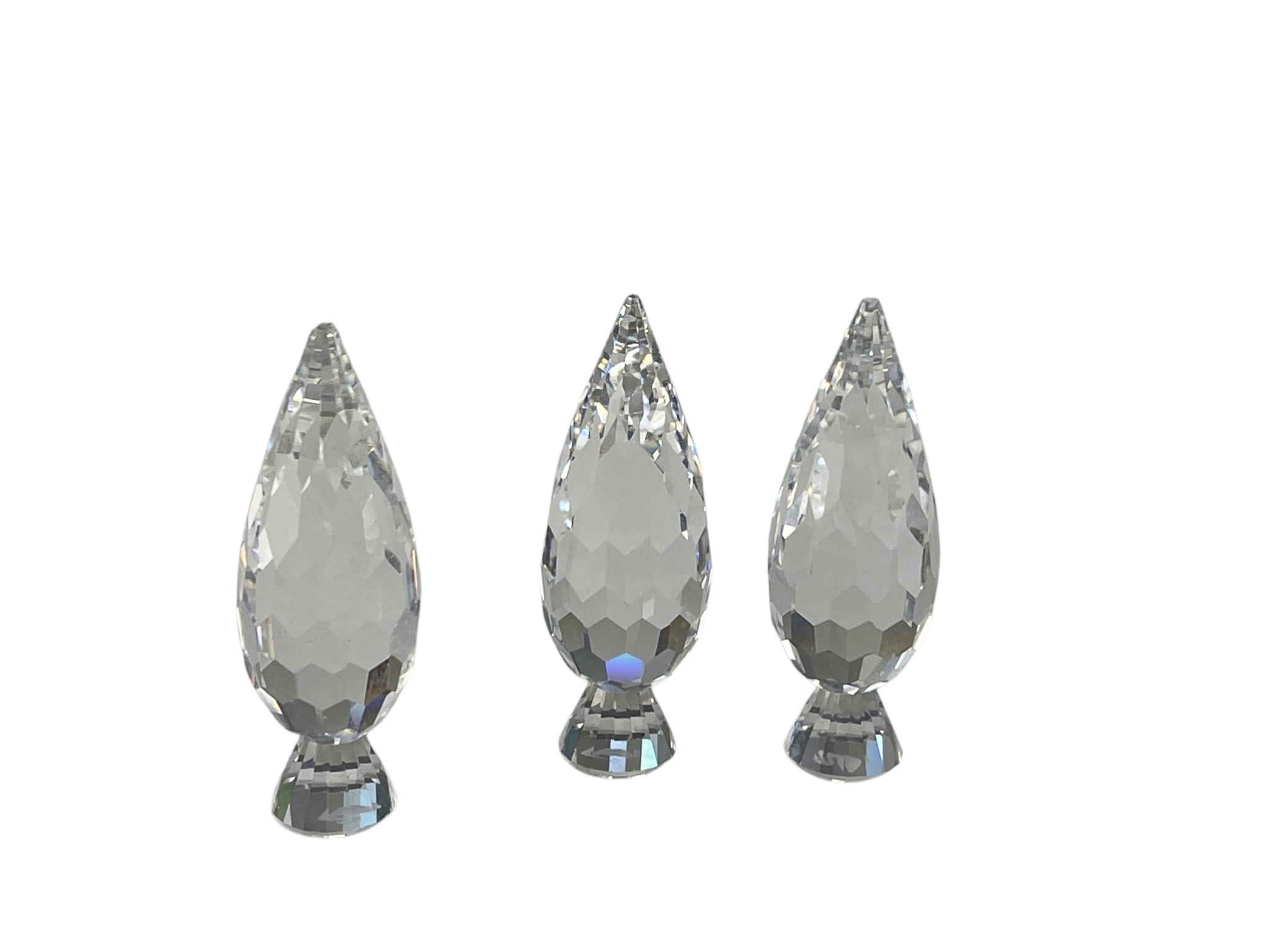 Swarovski Figuren 3 Bäume Pappeln 3,8 cm Top Zustand   