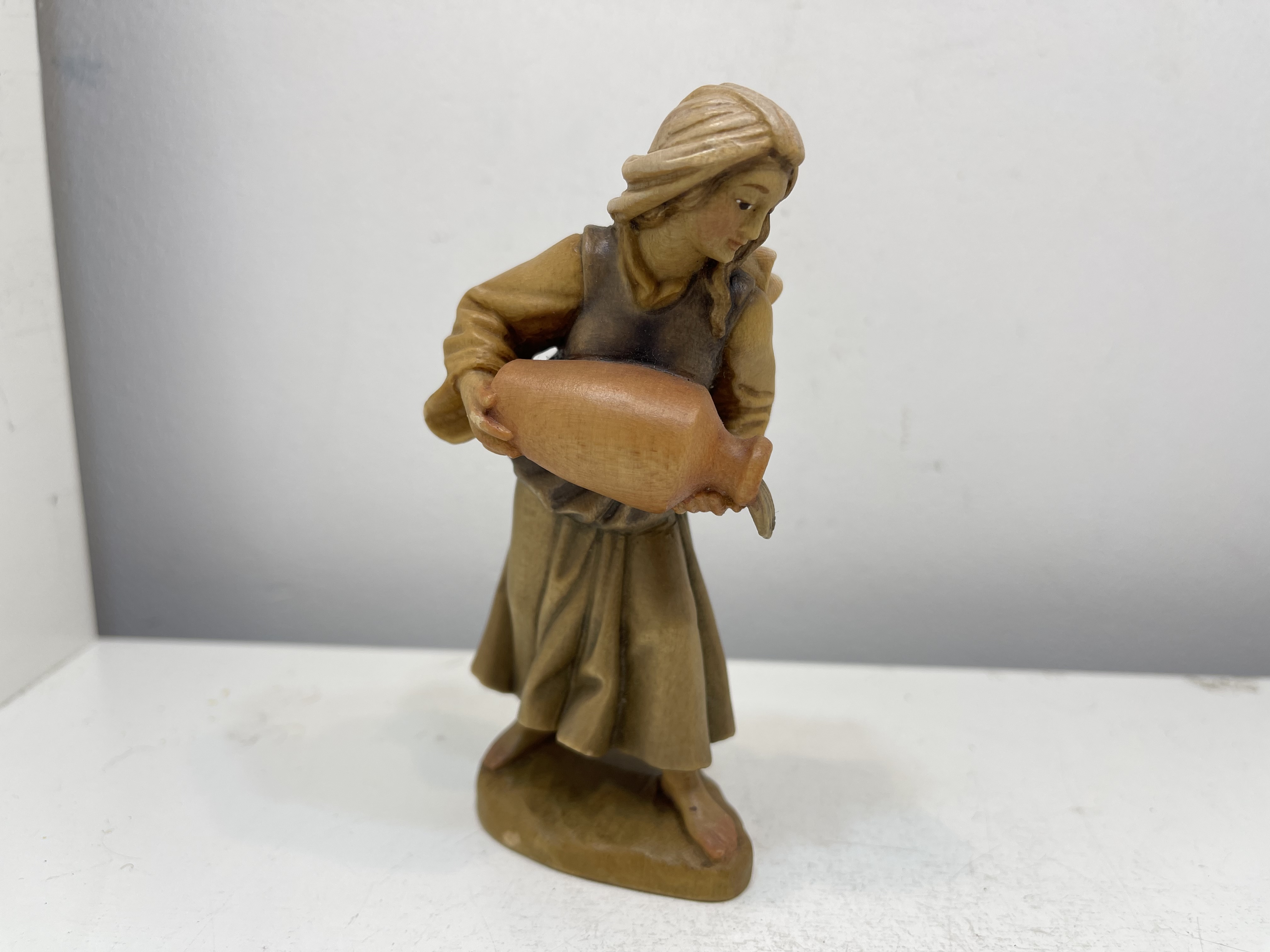 Sammler Holzfigur 12 cm Zustand  siehe Fotos