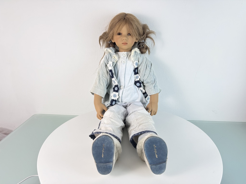 Künstlerpuppe Annette Himstedt Vinyl Puppe 78 cm. Top Zustand 