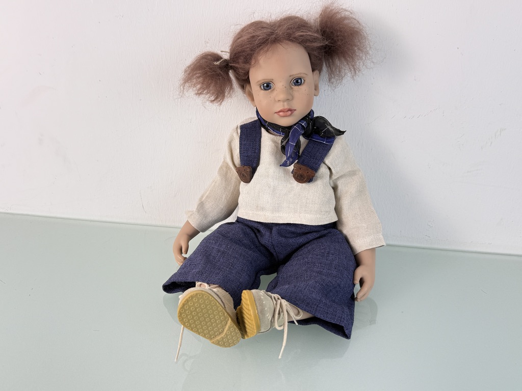 Zwergnase Künstlerpuppe Nicole Marschollek Puppe 47 cm. Top Zustand