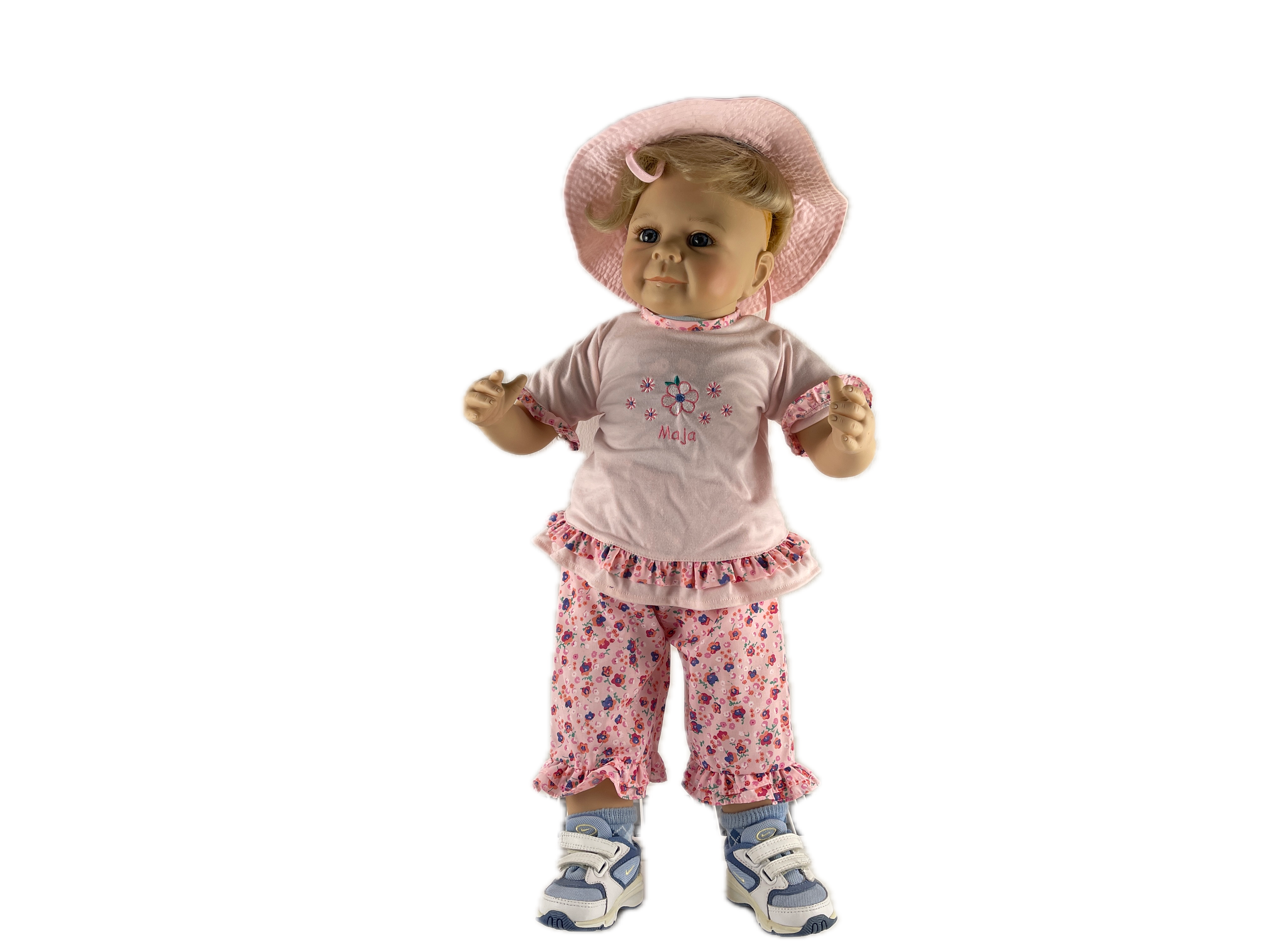 Monika Levenig Künstlerpuppe Porzellan Puppe 65 cm. Zustand siehe Fotos 