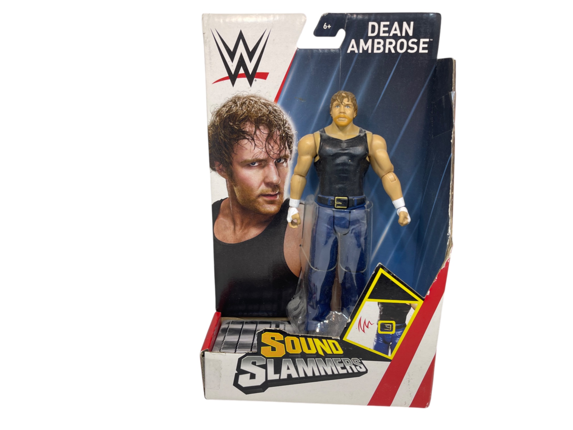 WWE SOUND SLAMMERS Figur Dean Ambrose ca. 19 cm & OVP - Top Zustand   