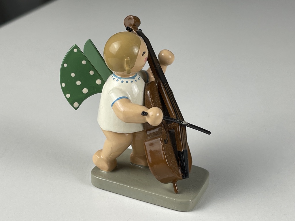 Erzgebirge Wendt und Kühn Figur Engel 6,5 cm. Zustand siehe Fotos  